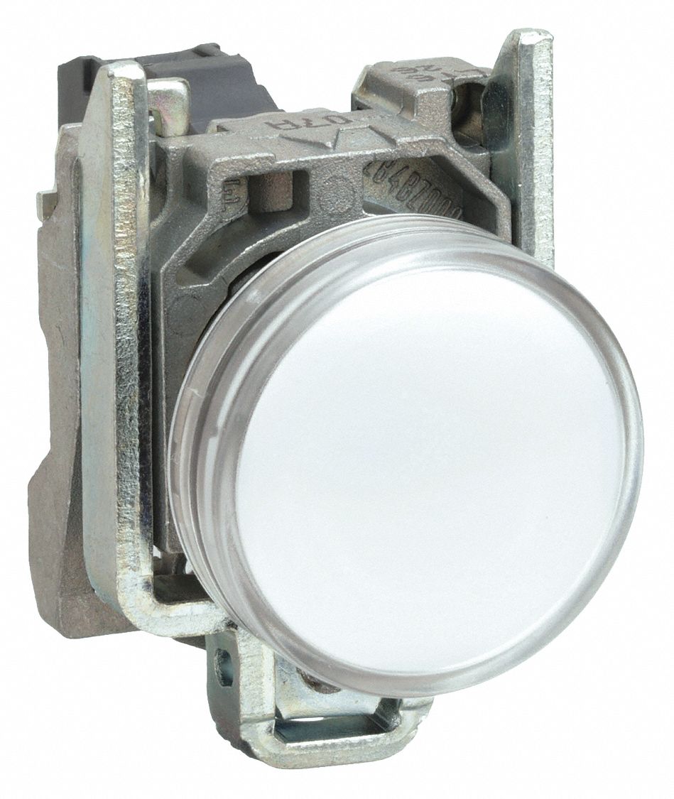 Pilot Light: 22 mm Panel Mounting Size, White, LED, XB4 Series