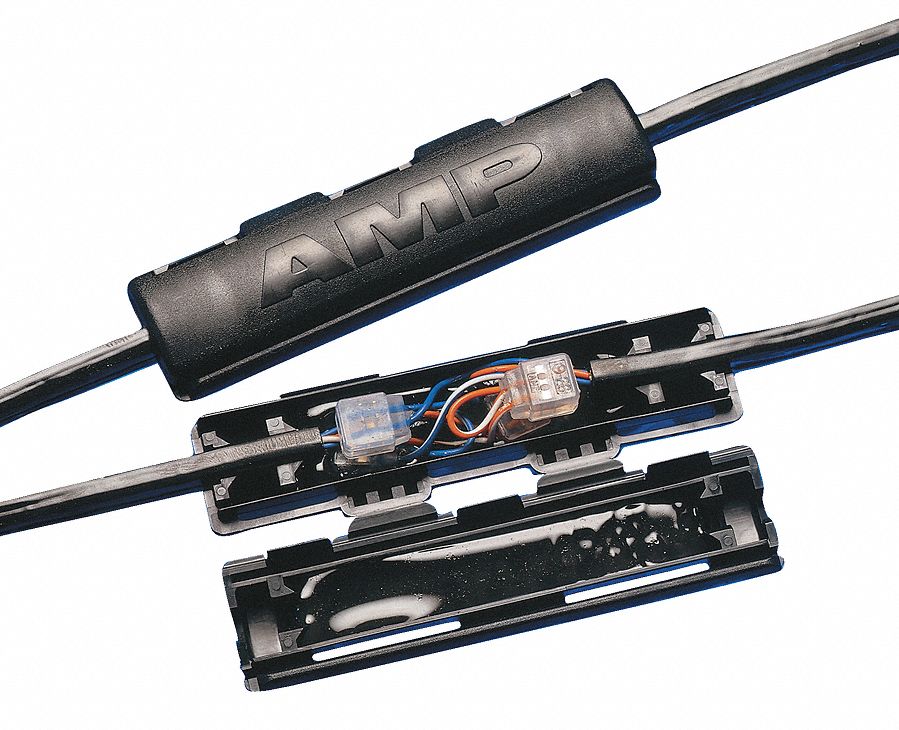 TE CONNECTIVITY, Splice Kit, Black, Phone Splice Kit - 6HKC4|CPGI-WWG ...