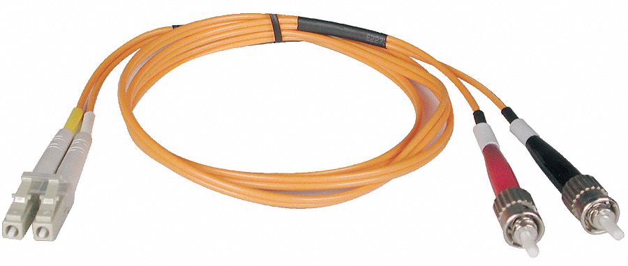 Fiber Cord, Duplex, LC,  ST, 3m, Orange