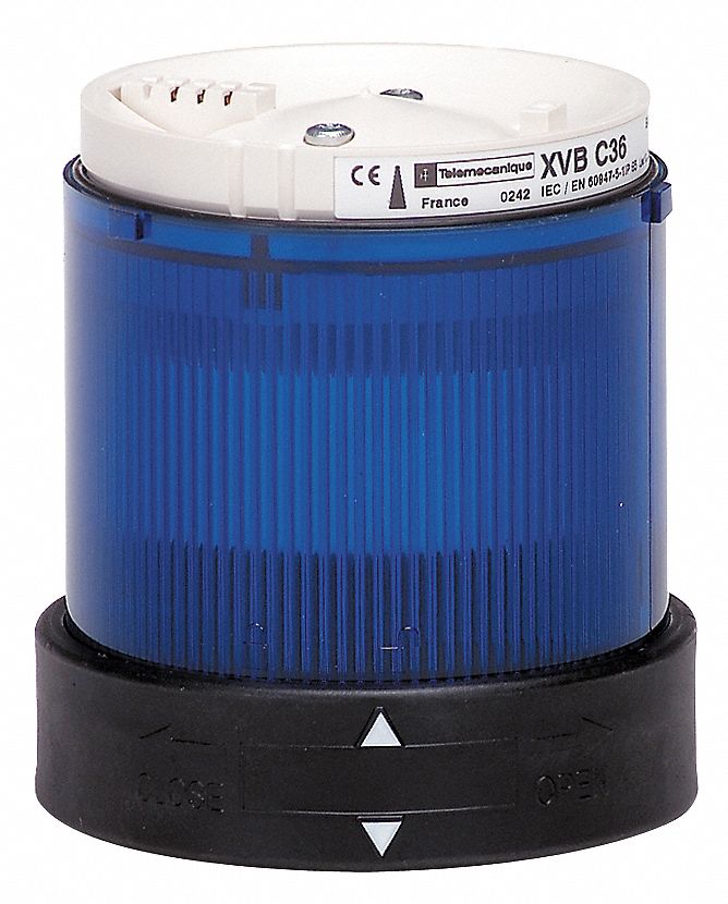 6HM40 - Tower Light Flashing 24to48VDC 70mm Blu