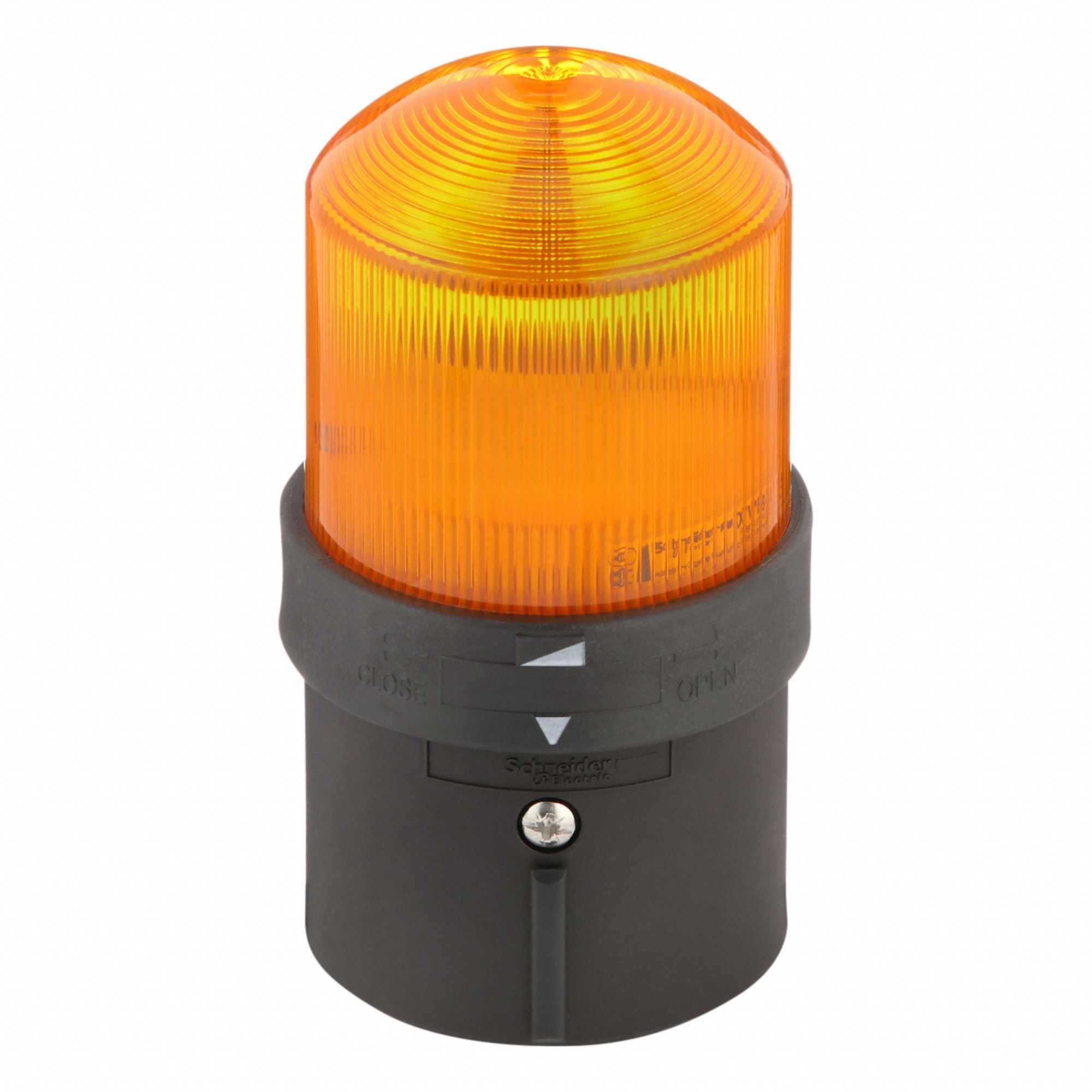 Tower Light Incandescent Assembly: 1 Tier, Orange, No Sounder Tier, Steady