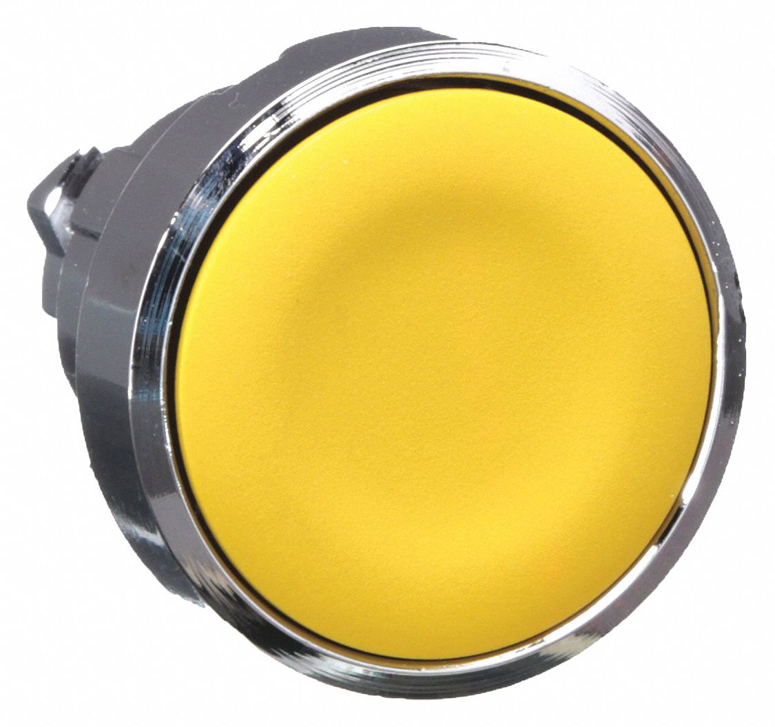 BOUTON-POUSSOIR TETE ENCAST JAUNE