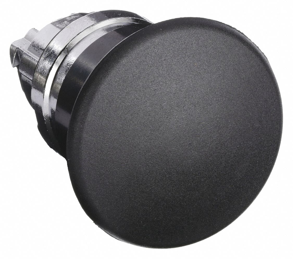 BOUTON-POUSSOIR TETE CHAMP 40MM NOI