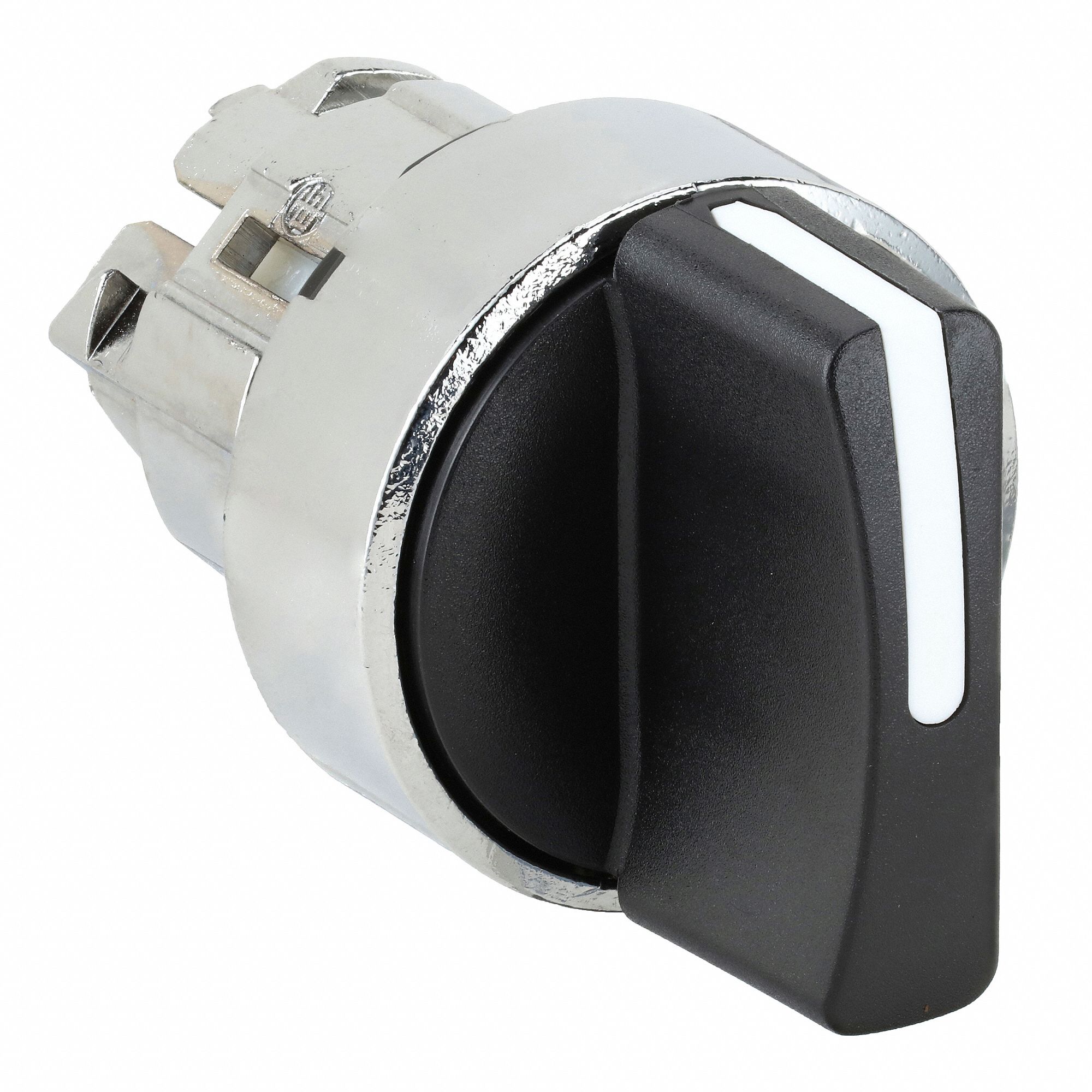 thumbnail image 2 of Eaton 22mm Selector Switch – 2 Position, Black/White, OFF/ON With Contact Block (M22-WKV-K10) 2 of 6