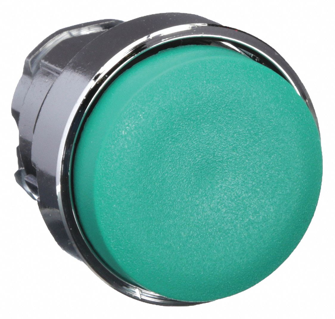 BOUTON-POUSSOIR TETE ALLONGEE VERT