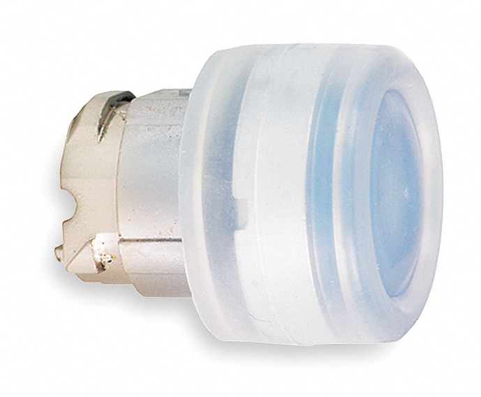 Flush Push Button: Blue, 22 mm Mounting Size, Metallic, Momentary