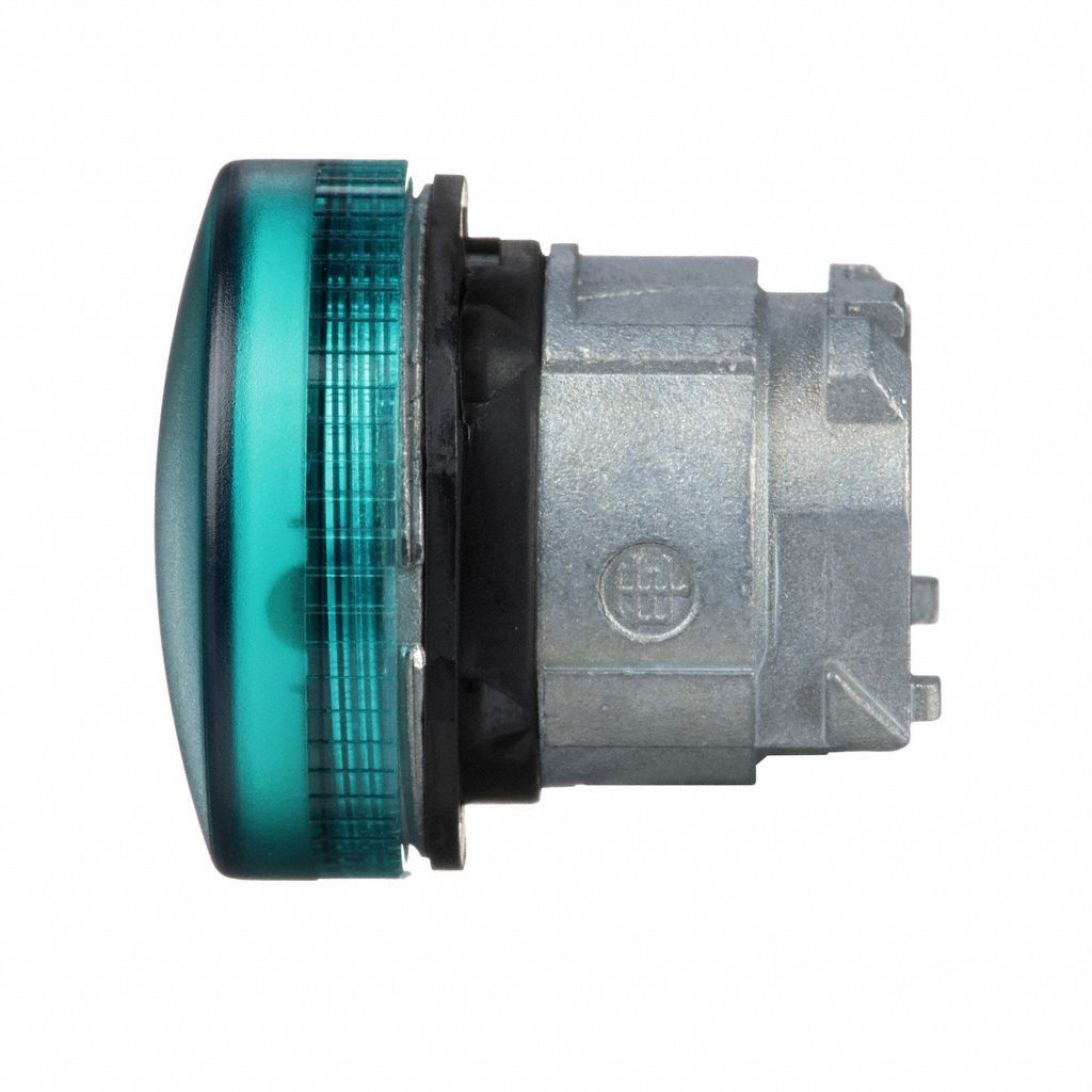 PilotLightHead Green Incandescent 22mm