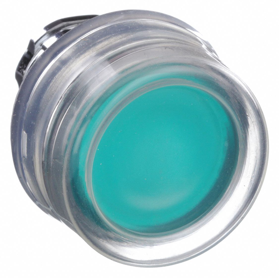 Flush Push Button: Green, 22 mm Mounting Size, Metallic, Momentary
