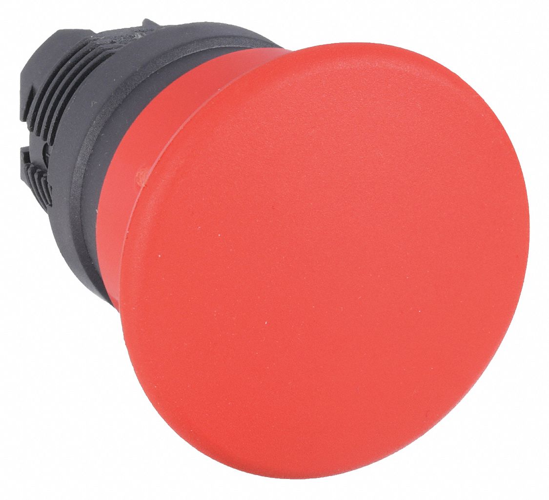 BOUTON-POUSSOIR TETE CHAMPIGNON ROU