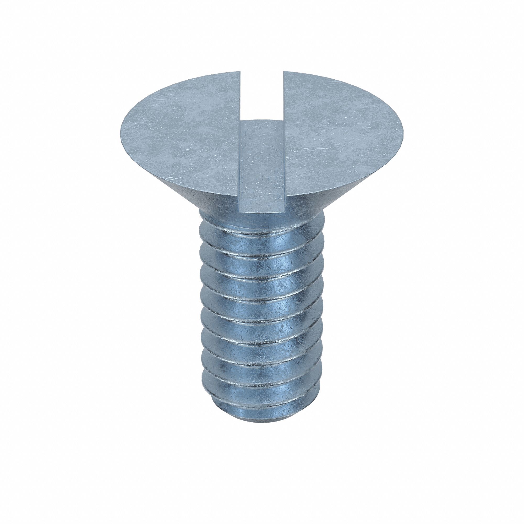 Machine Screw: M2x0.40 Thread Size, 5 mm Lg, Class 4.8, Steel, Zinc-Plated, Flat, Slotted, 100 PK