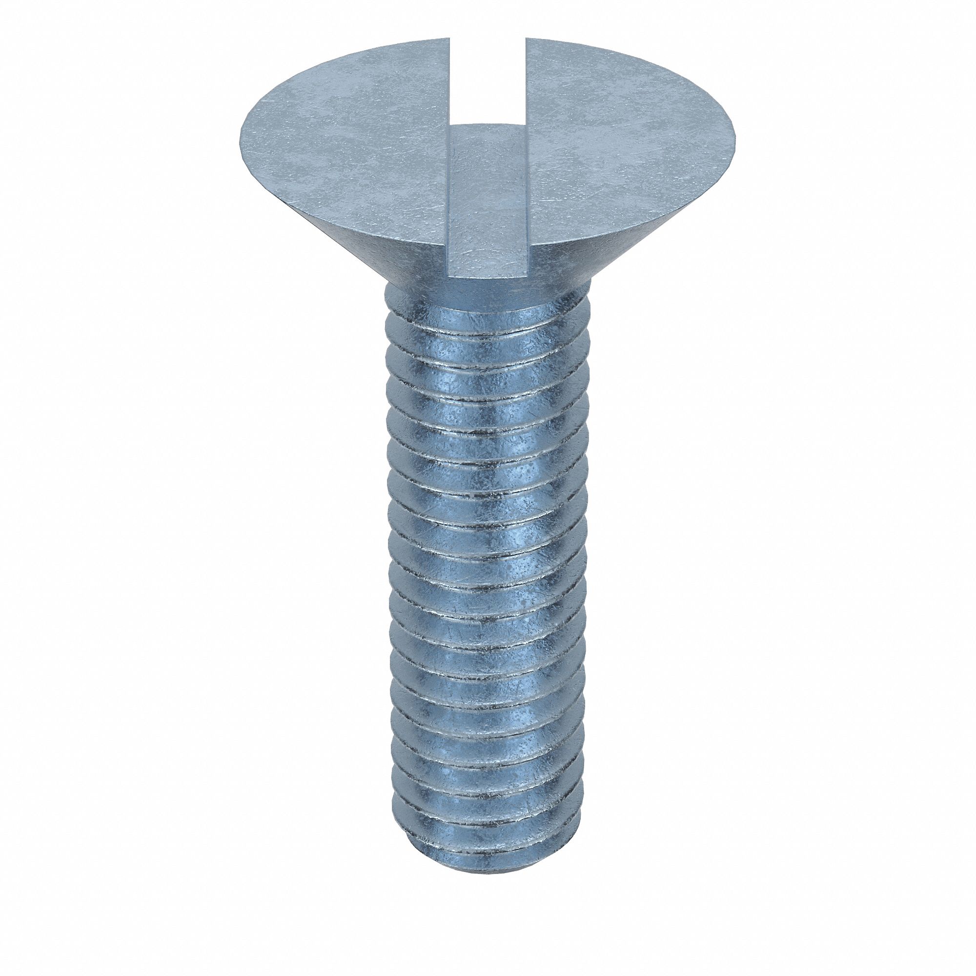 Machine Screw: M4x0.70 Thread Size, 16 mm Lg, Class 4.8, Steel, Zinc-Plated, Flat, Slotted, 100 PK