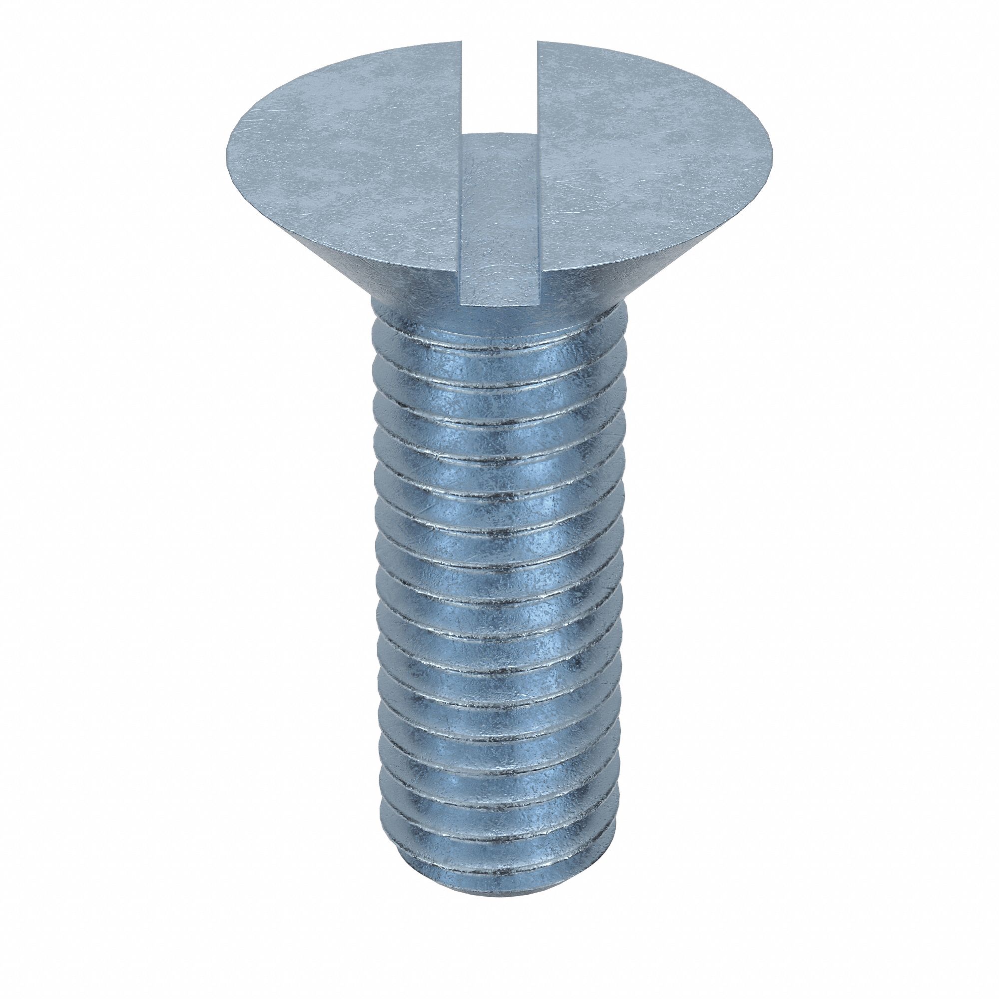 MACHINE SCREW, M5 THREAD SIZE, 16MM L, STEEL, ZINC PLATED, FLAT, SLOTTED, METRIC, 100 PK