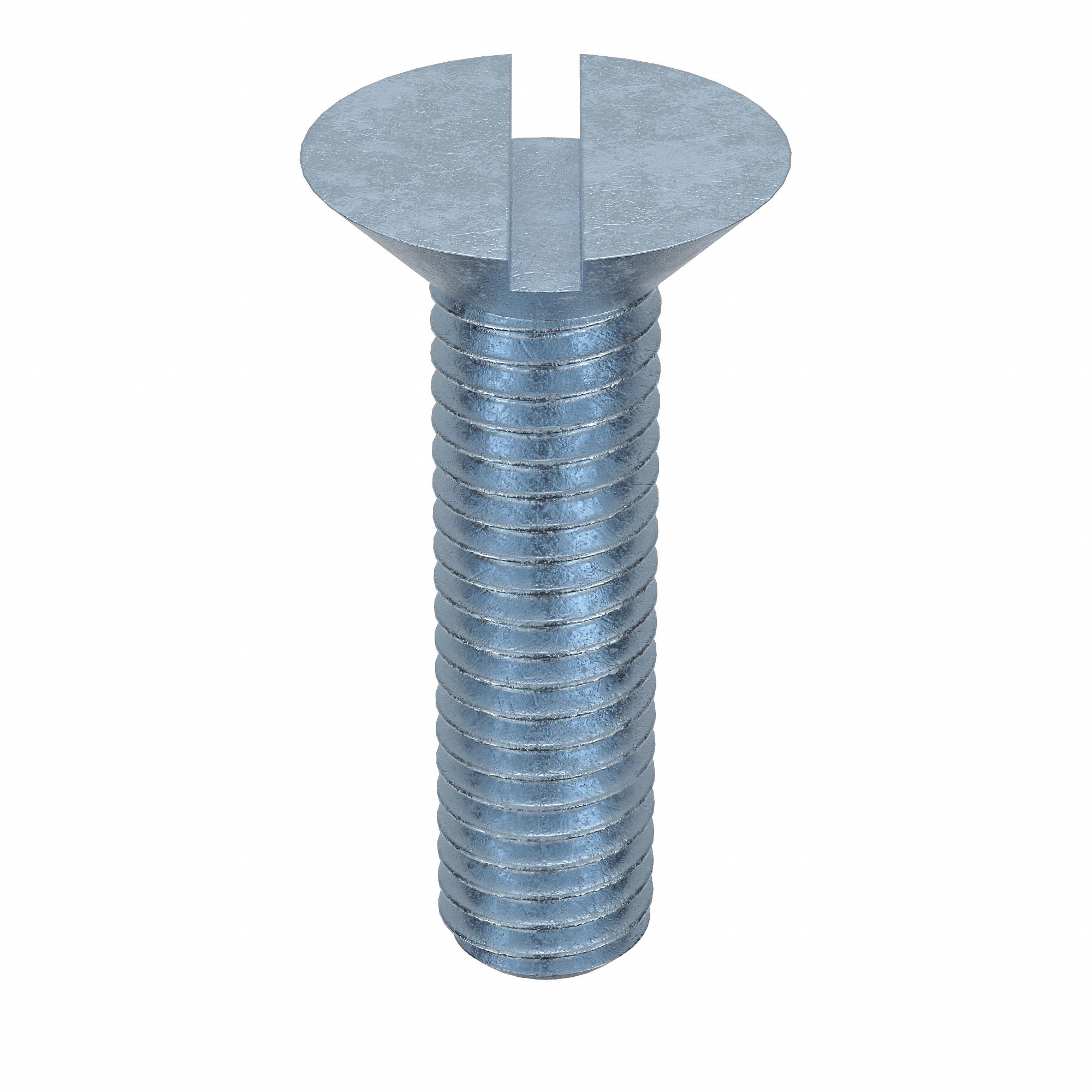 MACHINE SCREW, M5 THREAD SIZE, 20MM L, STEEL, ZINC PLATED, FLAT, SLOTTED, METRIC, 100 PK