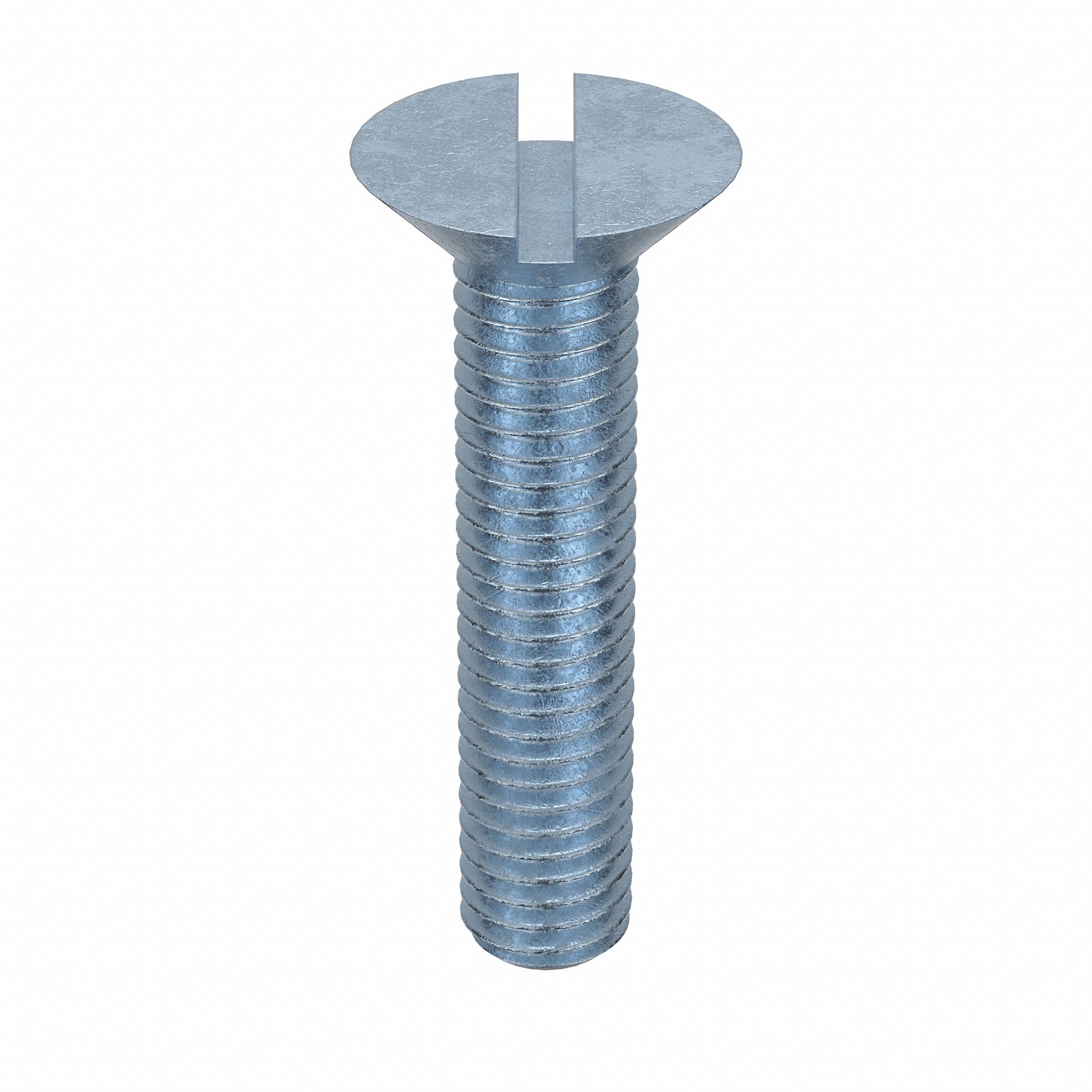 MACHINE SCREW, M5 THREAD, 25MM L, STEEL, ZINC PLATED, FLAT, SLOTTED, METRIC, 100 PK
