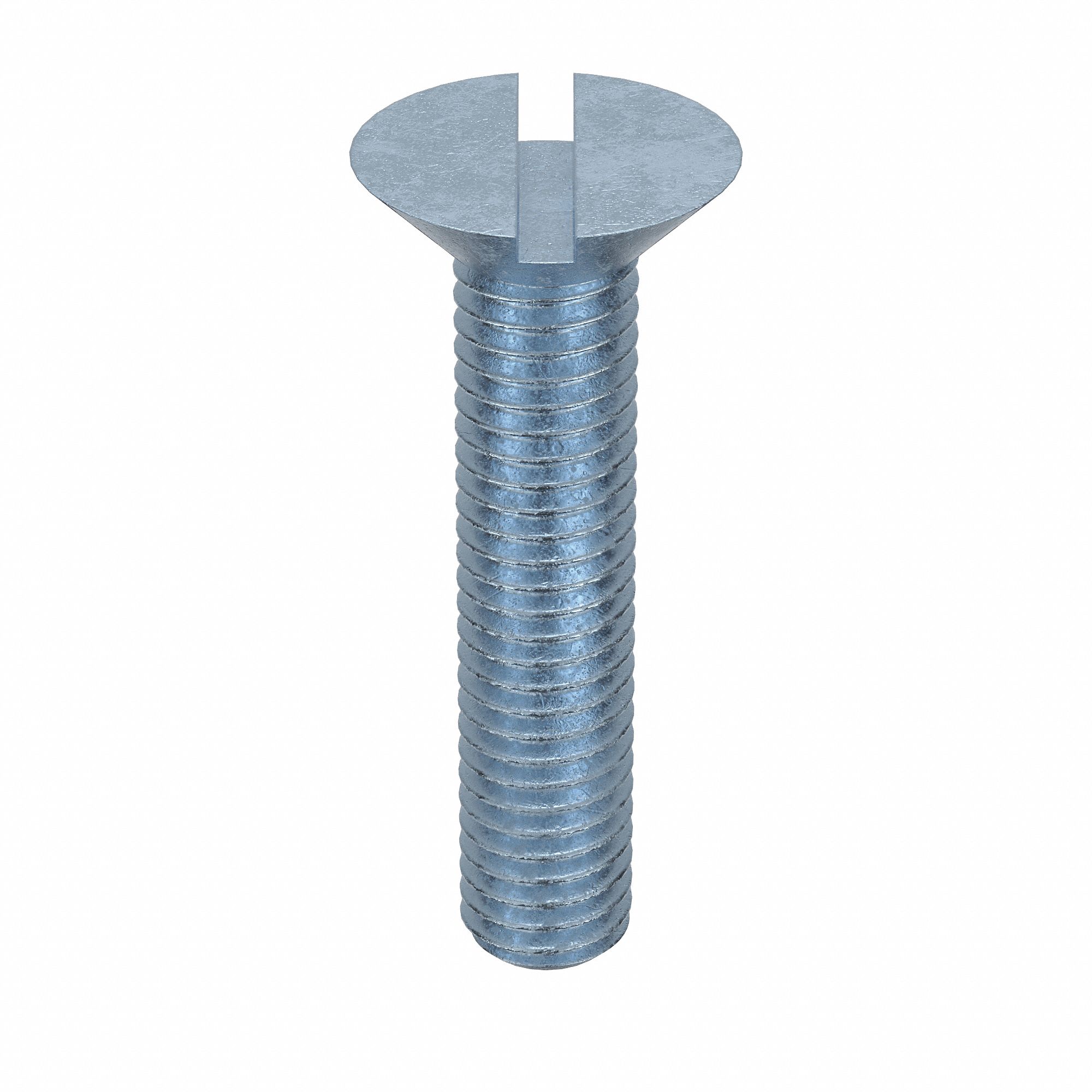 MACHINE SCREW, M5 THREAD, 25MM L, STEEL, ZINC PLATED, FLAT, SLOTTED, METRIC, 100 PK