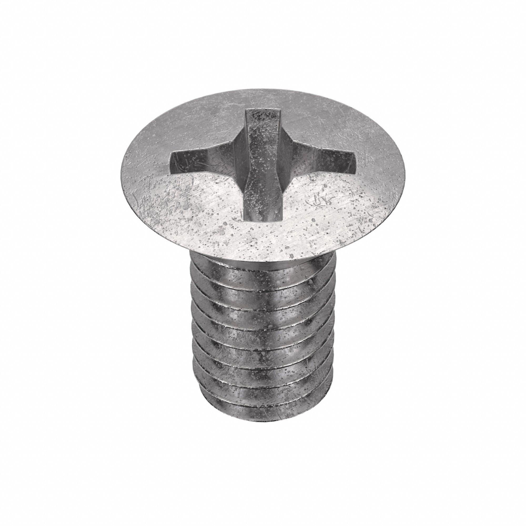 Machine Screws: M4x0.70 Thread Size, 6 mm Lg, Stainless Steel, Plain, Oval, Phillips, 100 PK