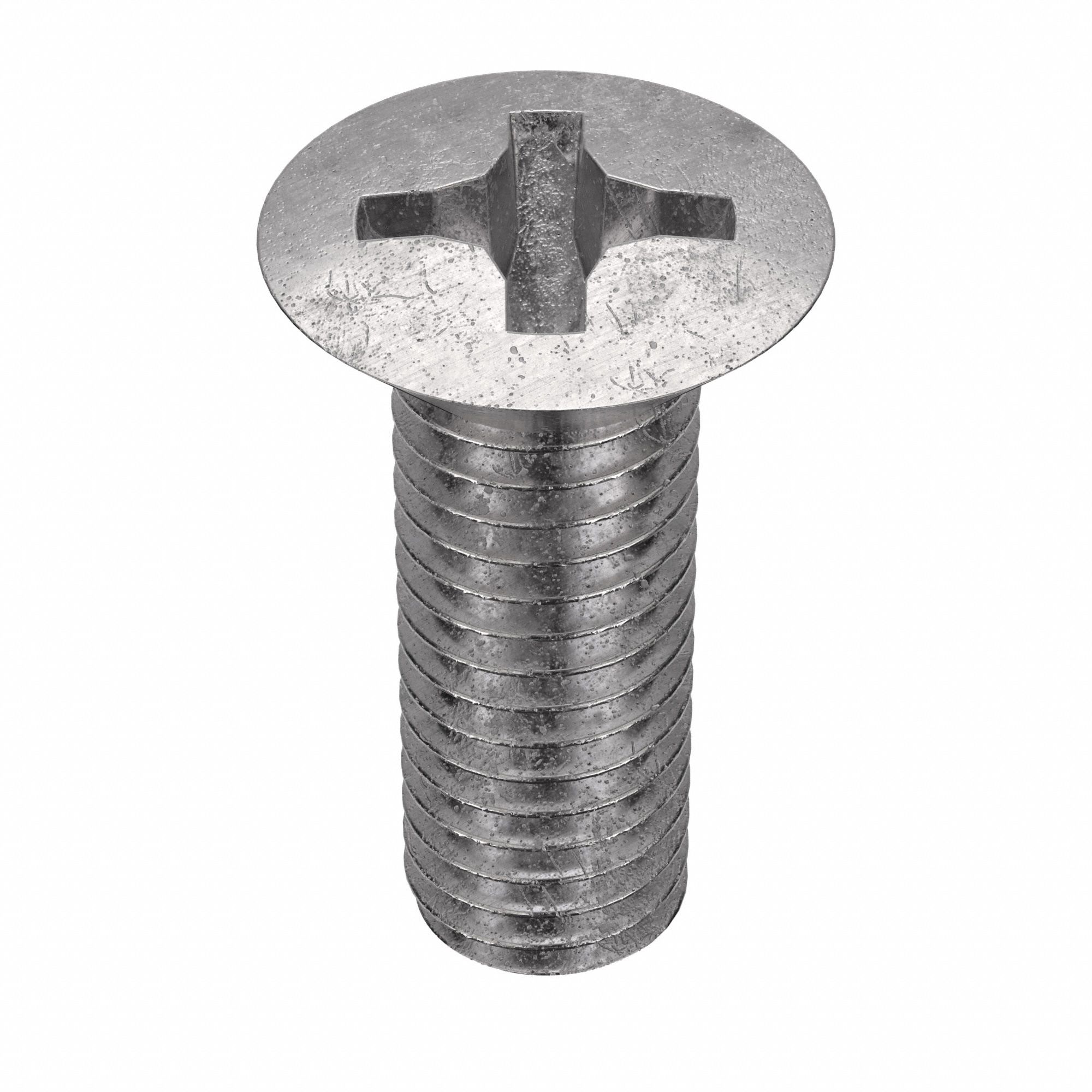Machine Screw: M8x1.25 Thread Size, 20 mm Lg, 18-8, Stainless Steel, Plain, Oval, Phillips, 25 PK