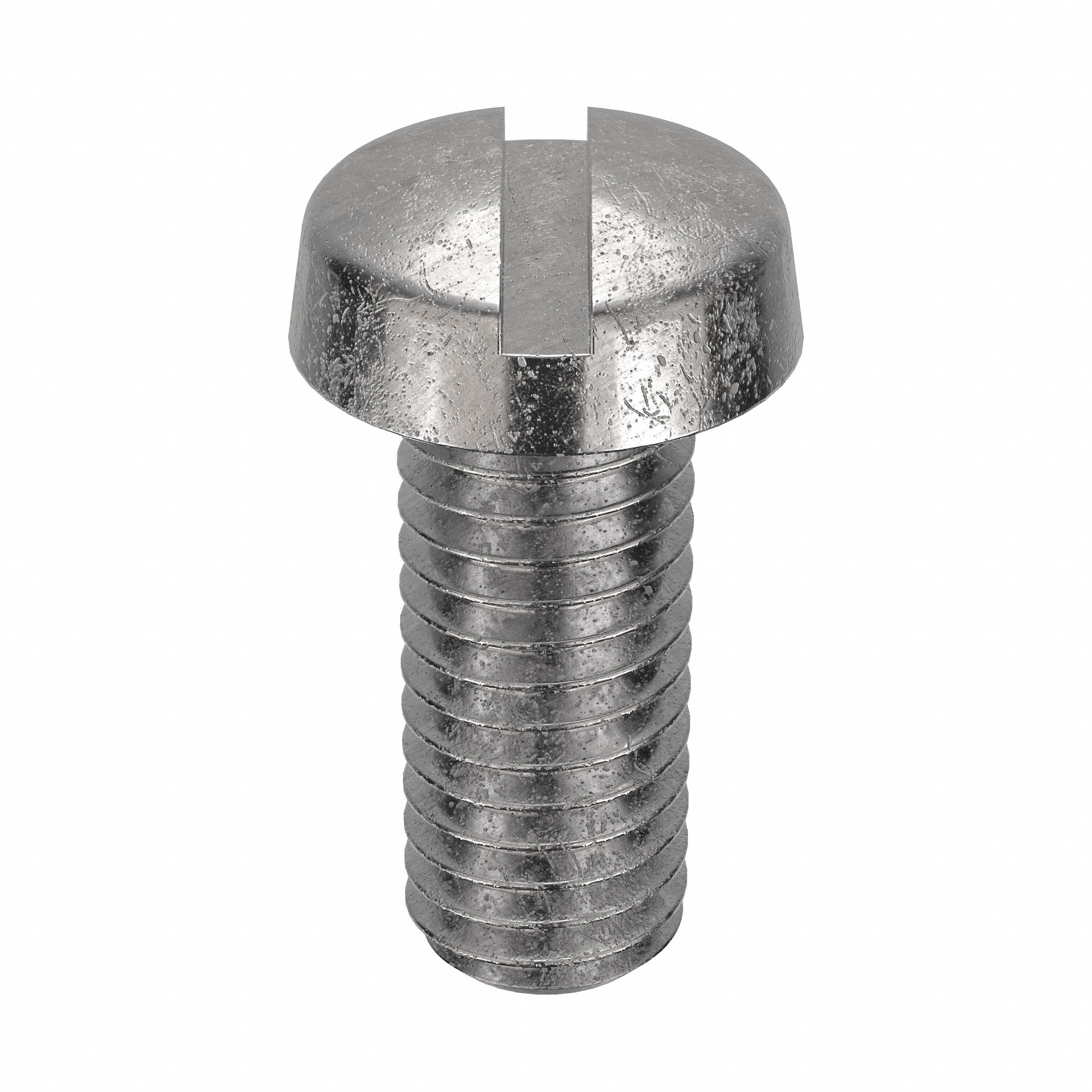 Machine Screw: M5x0.80 Thread Size, 12 mm Lg, 316, Stainless Steel, Plain, Cheese, Slotted, 25 PK