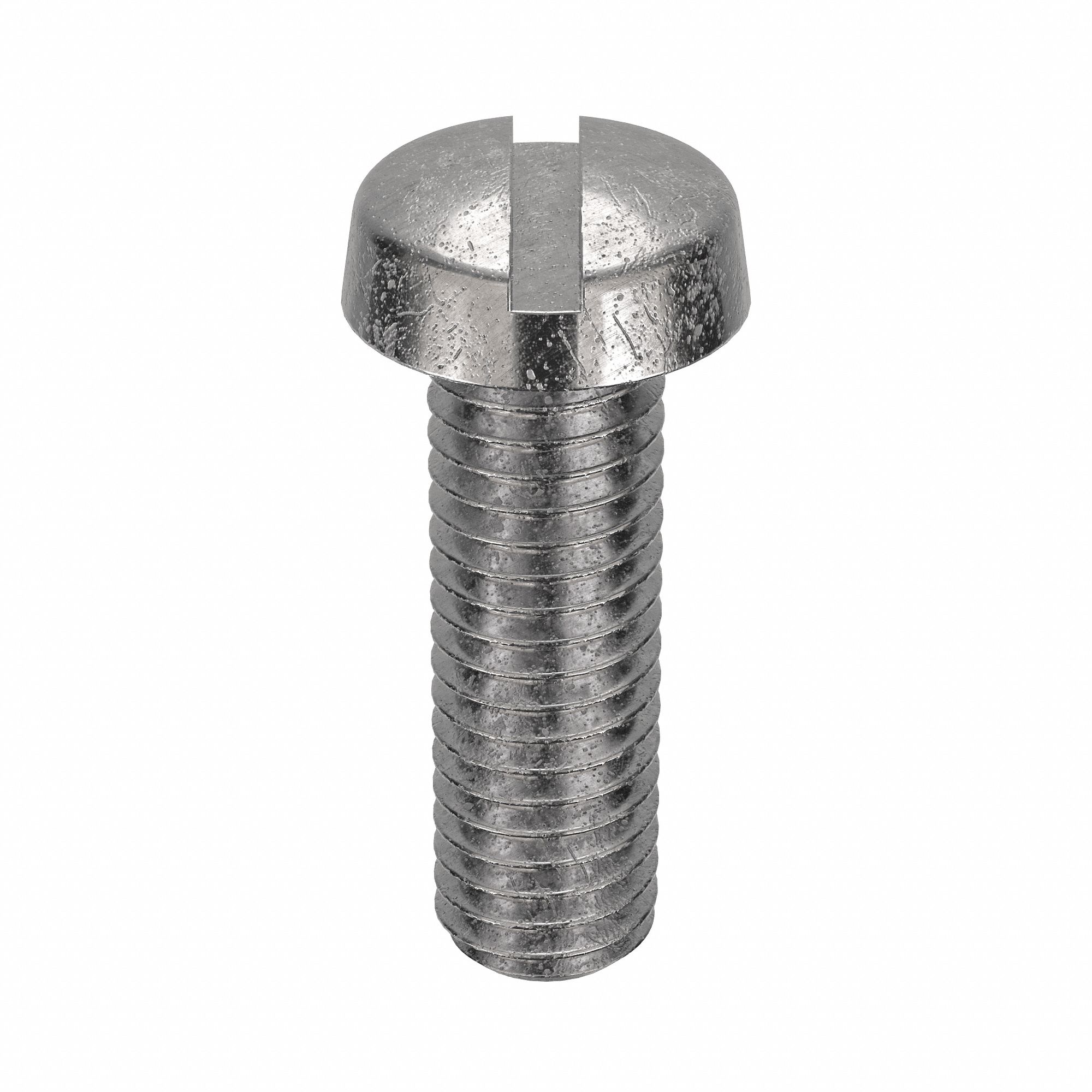 Machine Screw: M5x0.80 Thread Size, 16 mm Lg, 316, Stainless Steel, Plain, Cheese, Slotted, 25 PK