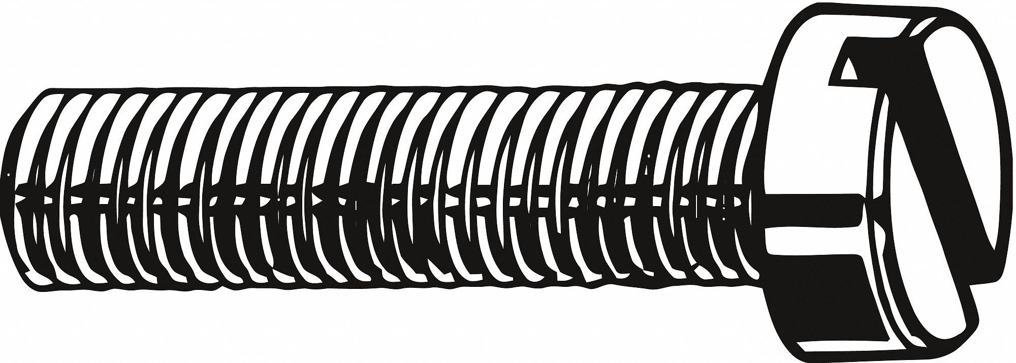 Machine Screw: M8x1.25 Thread Size, 20 mm Lg, 18-8, Stainless Steel, Plain, Cheese, Slotted, 25 PK
