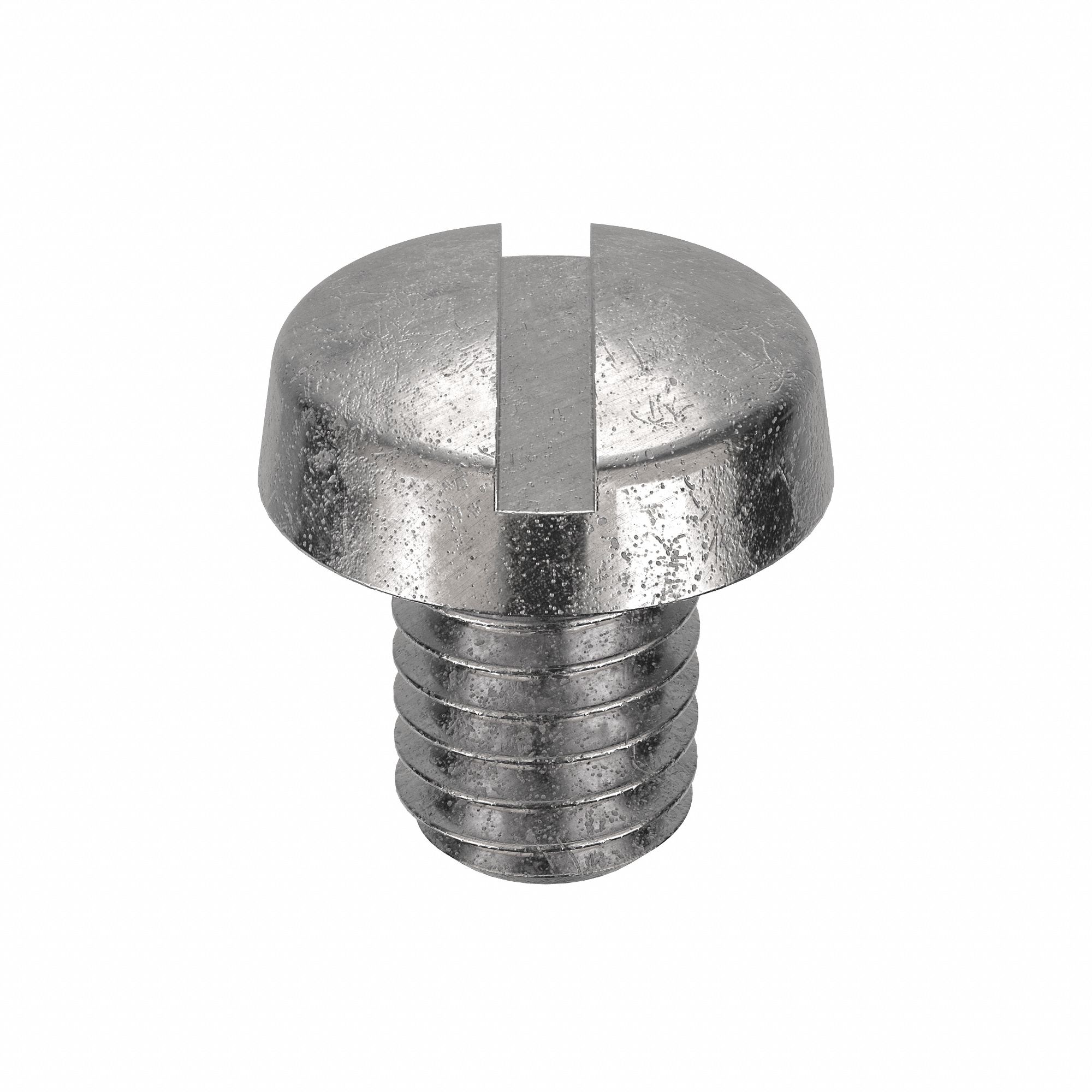Machine Screw: M3x0.50 Thread Size, 4 mm Lg, 18-8, Stainless Steel, Plain, Cheese, Slotted, 100 PK