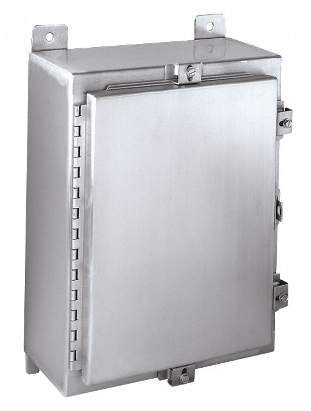 Enclosure: 316 Stainless Steel, 20 in x 20 in x 8 in, NEMA 12/13/3R/4/4X, Solid Cover