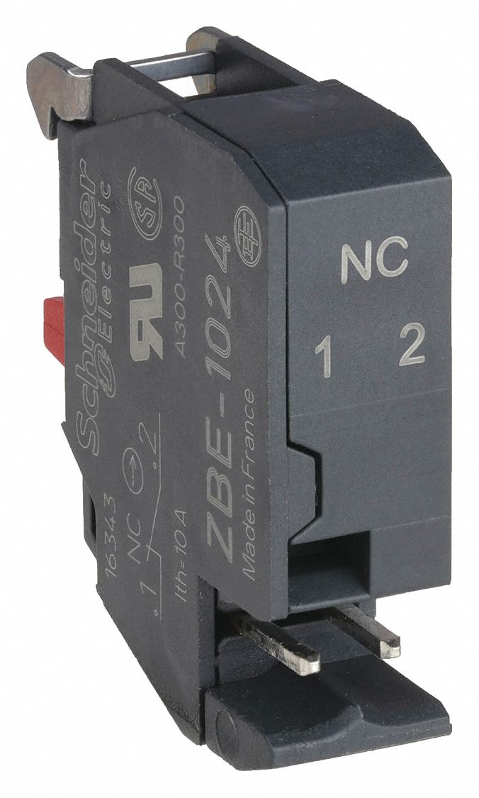 BLOC CONTACT, 22 MM, NOIR, 1NF