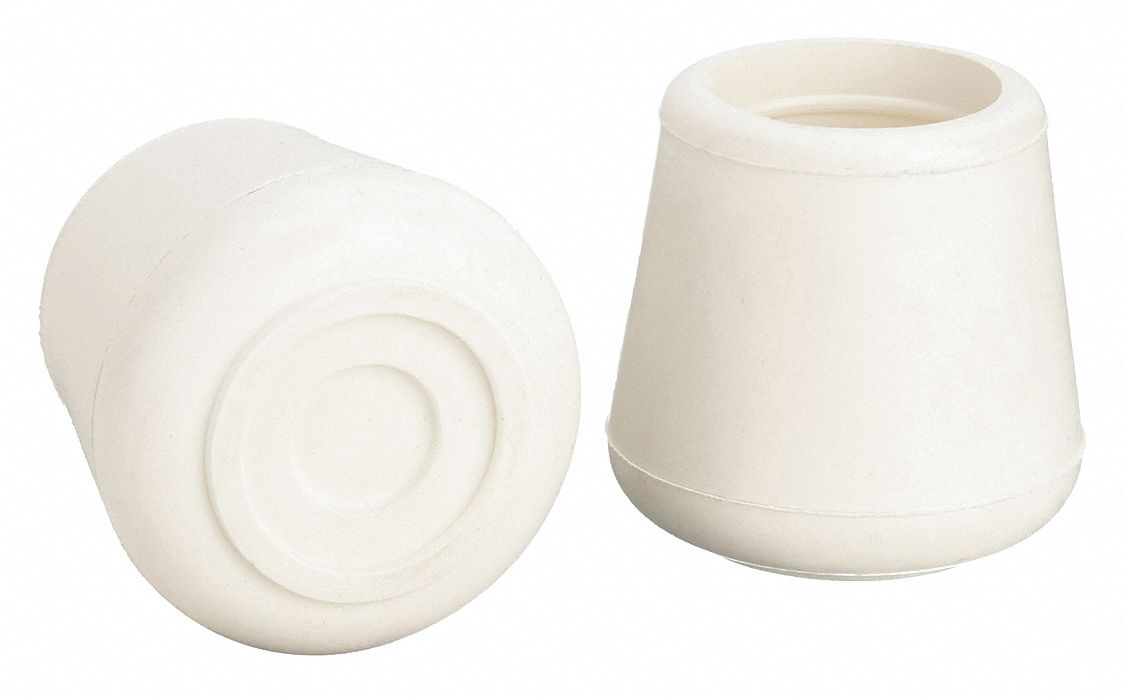 Rubber, Round, Furniture Protective Leg Tips 6J5626J562 Grainger