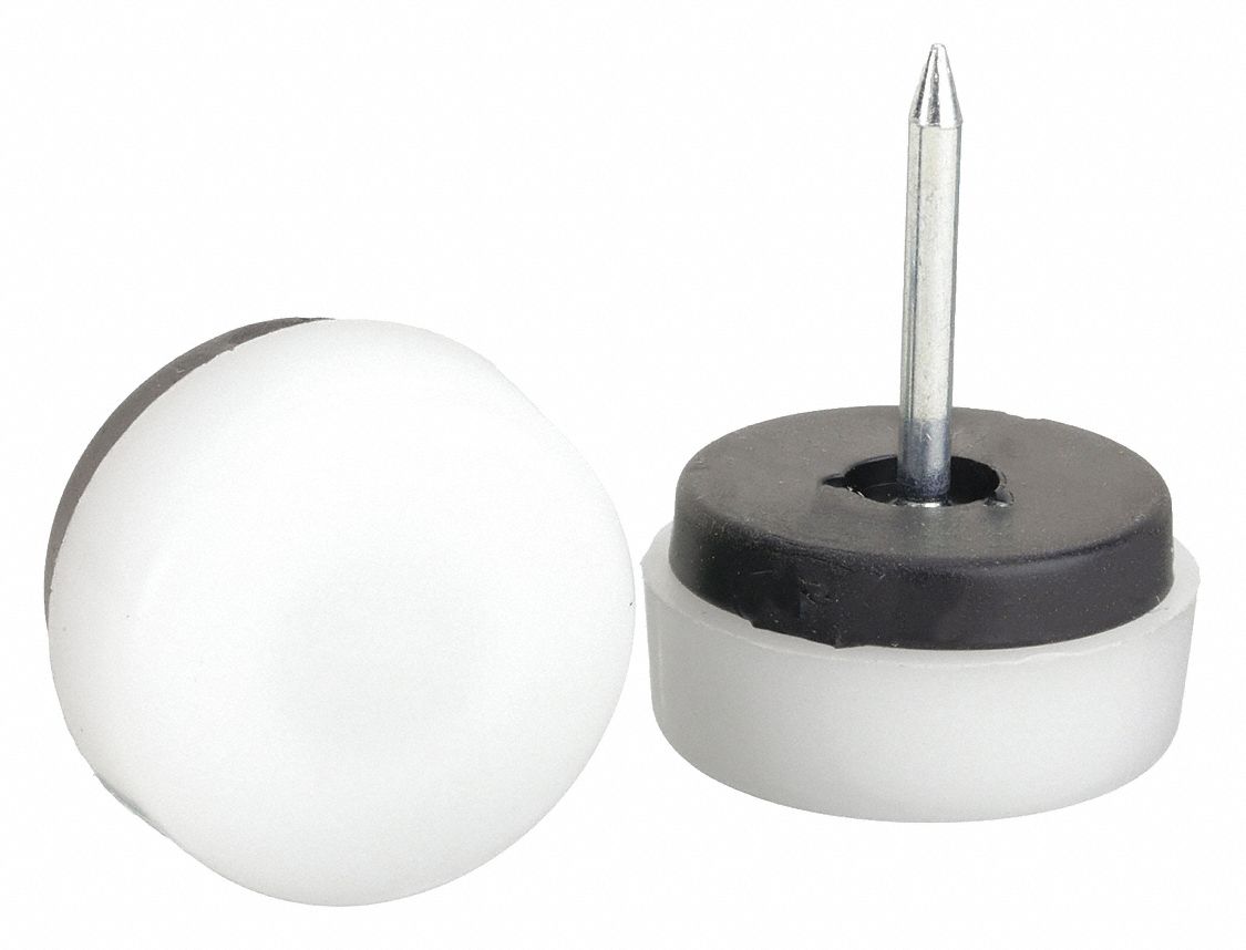 Nylon, Round, Furniture Glides 6J6079447 Grainger
