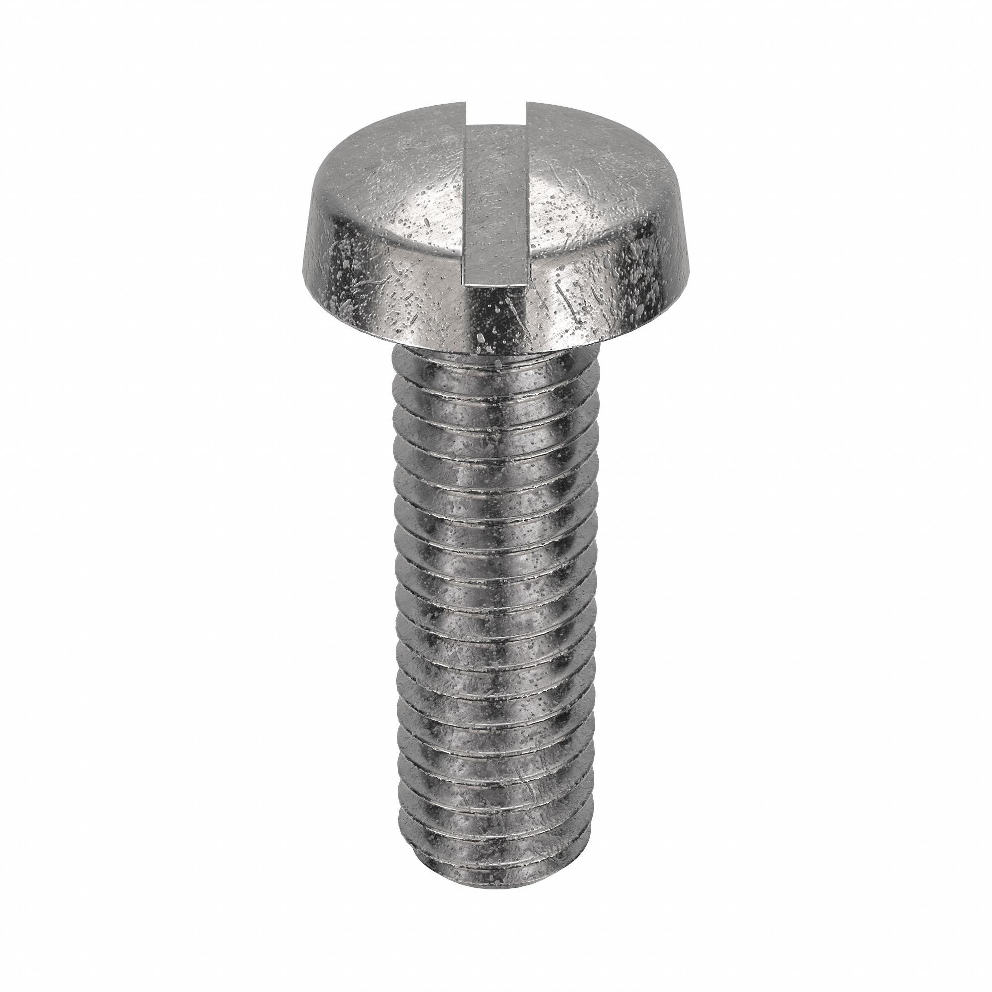 Machine Screw: M3x0.50 Thread Size, 10 mm Lg, 18-8, Stainless Steel, Plain, Cheese, Slotted, 100 PK