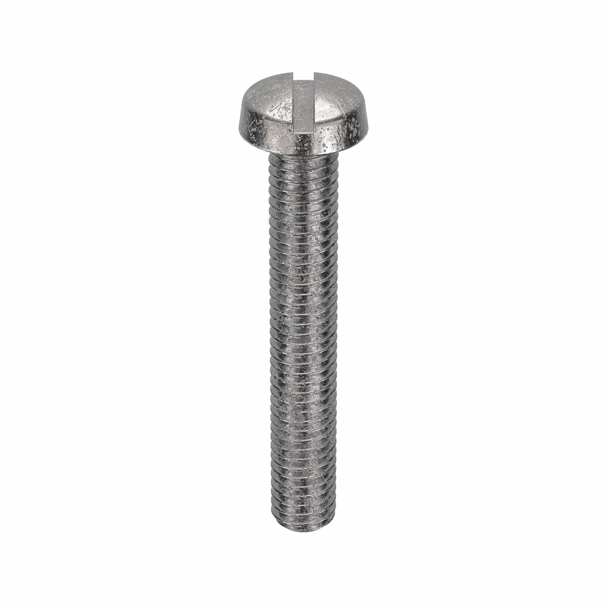 Machine Screw: M3x0.50 Thread Size, 20 mm Lg, 18-8, Stainless Steel, Plain, Cheese, Slotted, 100 PK