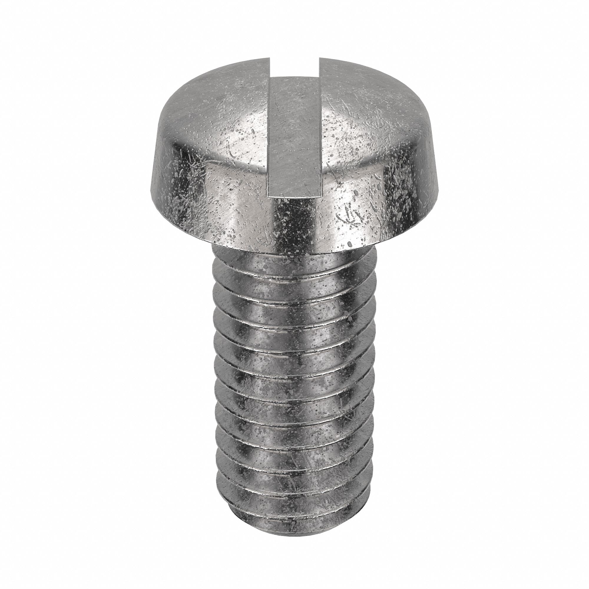 VIS MÉCANIQUE,M3,5,8MM LO,INOX 18-8,BRUT,CYLINDRIQUE,FENDUE,MÉTRIQUE,100PQ