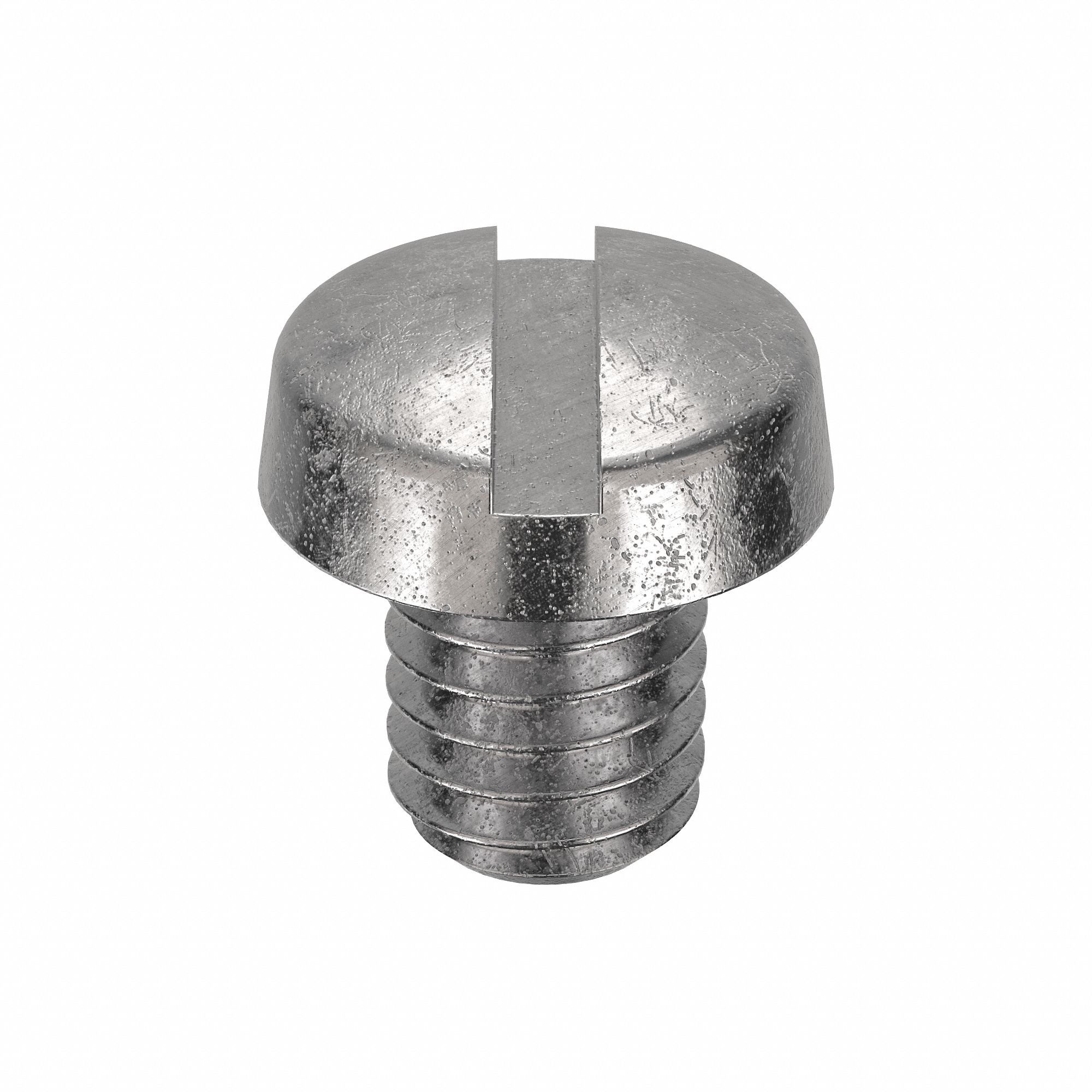 Machine Screws: M4x0.70 Thread Size, 5 mm Lg, Stainless Steel, Plain, Cheese, Slotted, 100 PK
