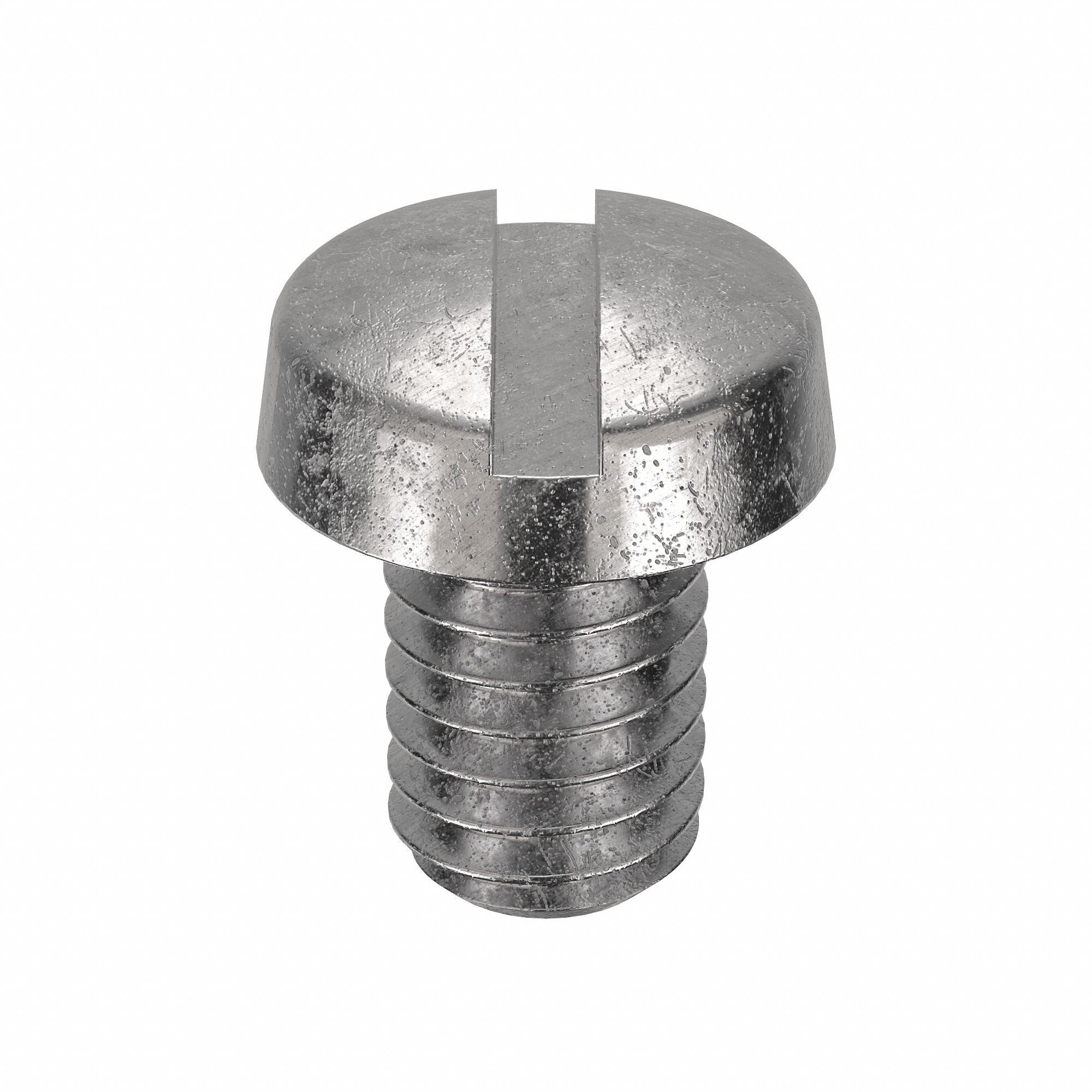 Machine Screw: M4x0.70 Thread Size, 6 mm Lg, 18-8, Stainless Steel, Plain, Cheese, Slotted, 100 PK