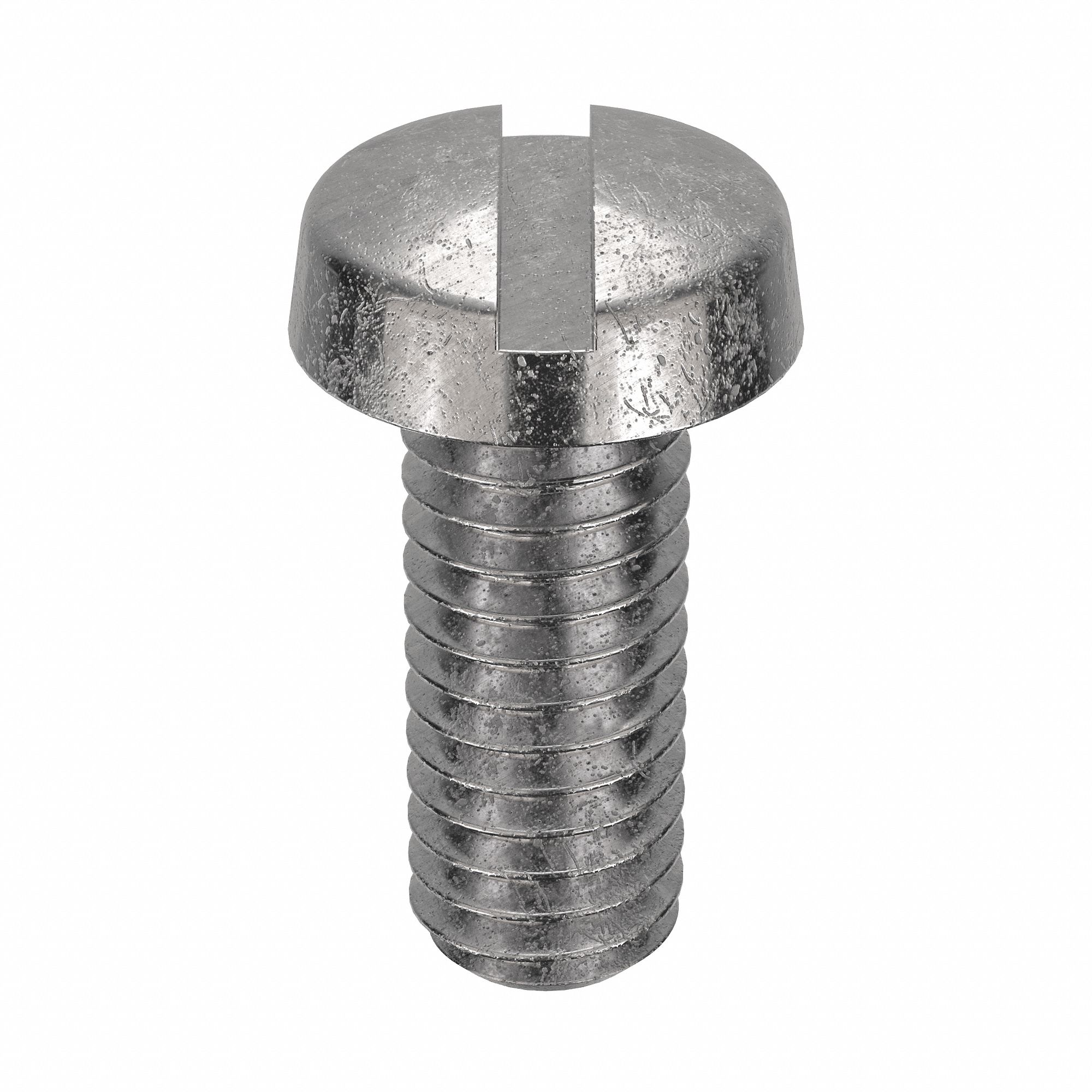 Machine Screw: M4x0.70 Thread Size, 10 mm Lg, 18-8, Stainless Steel, Plain, Cheese, Slotted, 100 PK