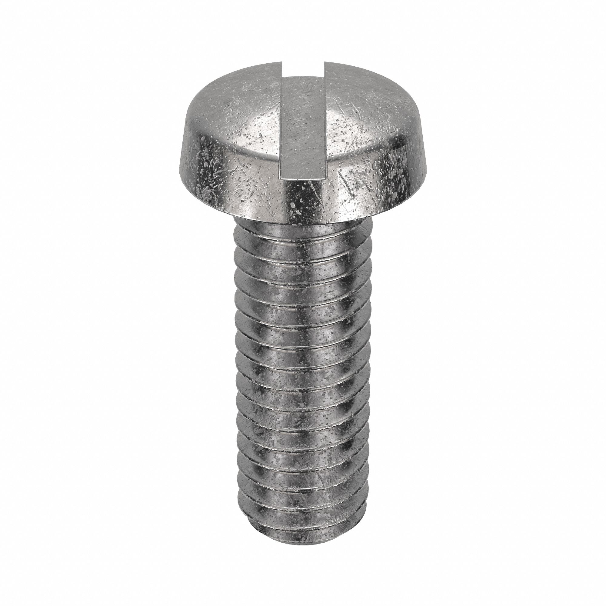 Machine Screw: M4x0.70 Thread Size, 12 mm Lg, 18-8, Stainless Steel, Plain, Cheese, Slotted, 100 PK