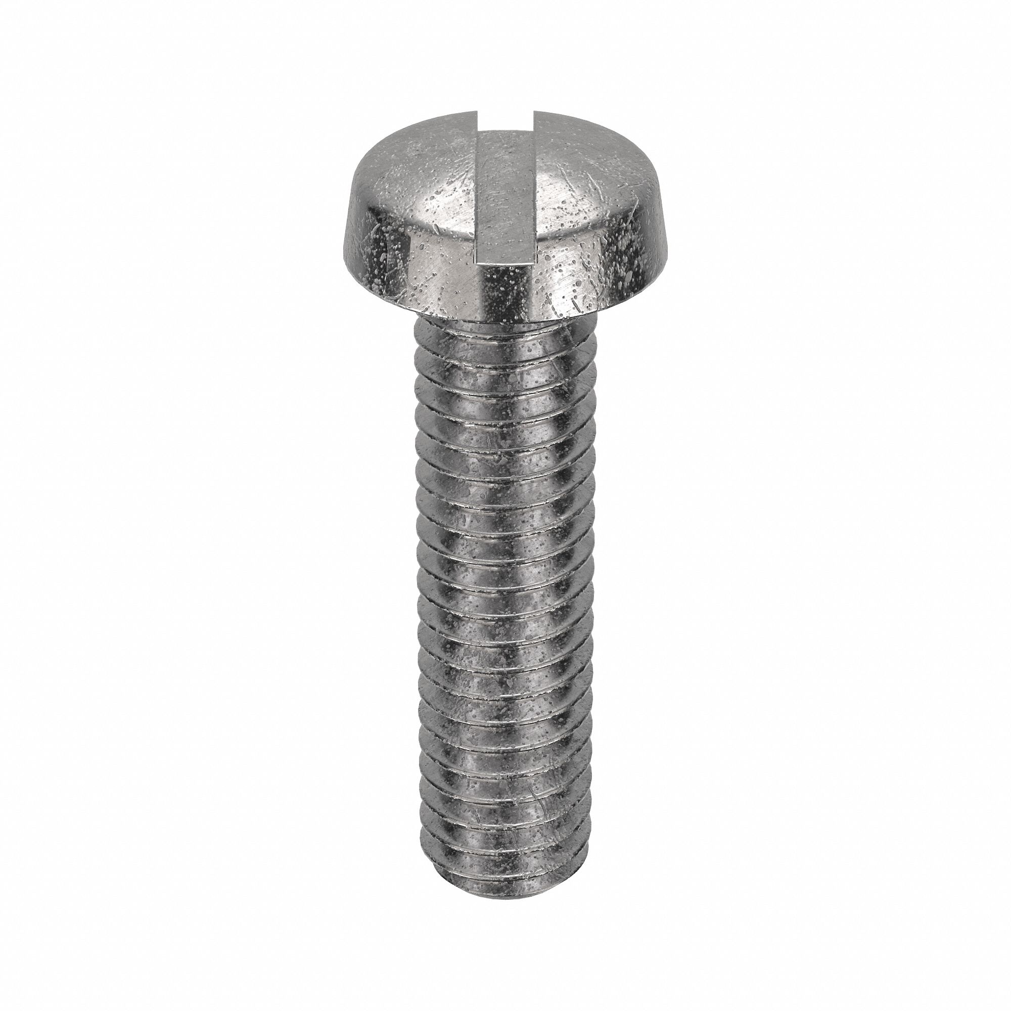 Machine Screw: M4x0.70 Thread Size, 16 mm Lg, 18-8, Stainless Steel, Plain, Cheese, Slotted, 100 PK