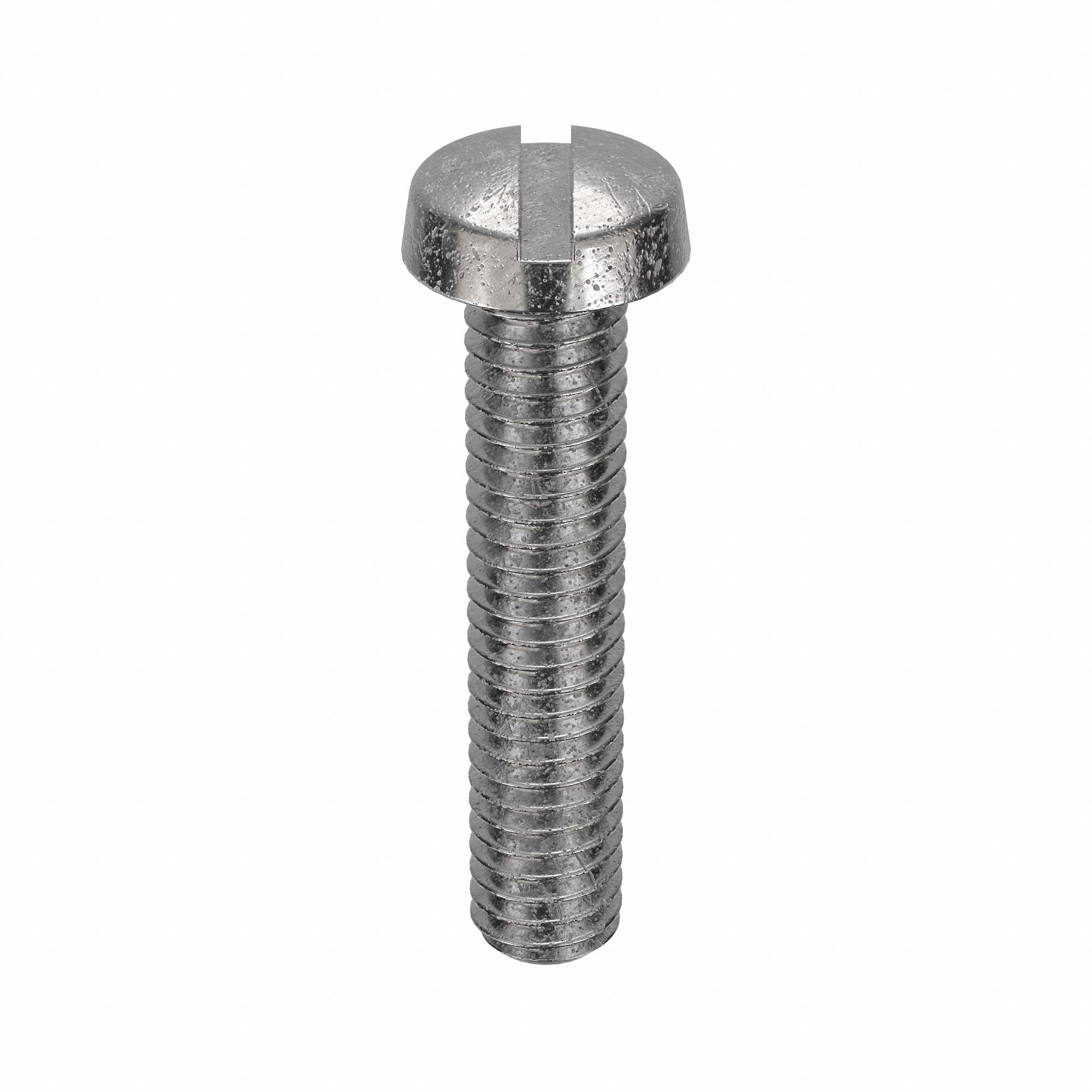 Machine Screw: M4x0.70 Thread Size, 20 mm Lg, 18-8, Stainless Steel, Plain, Cheese, Slotted, 100 PK