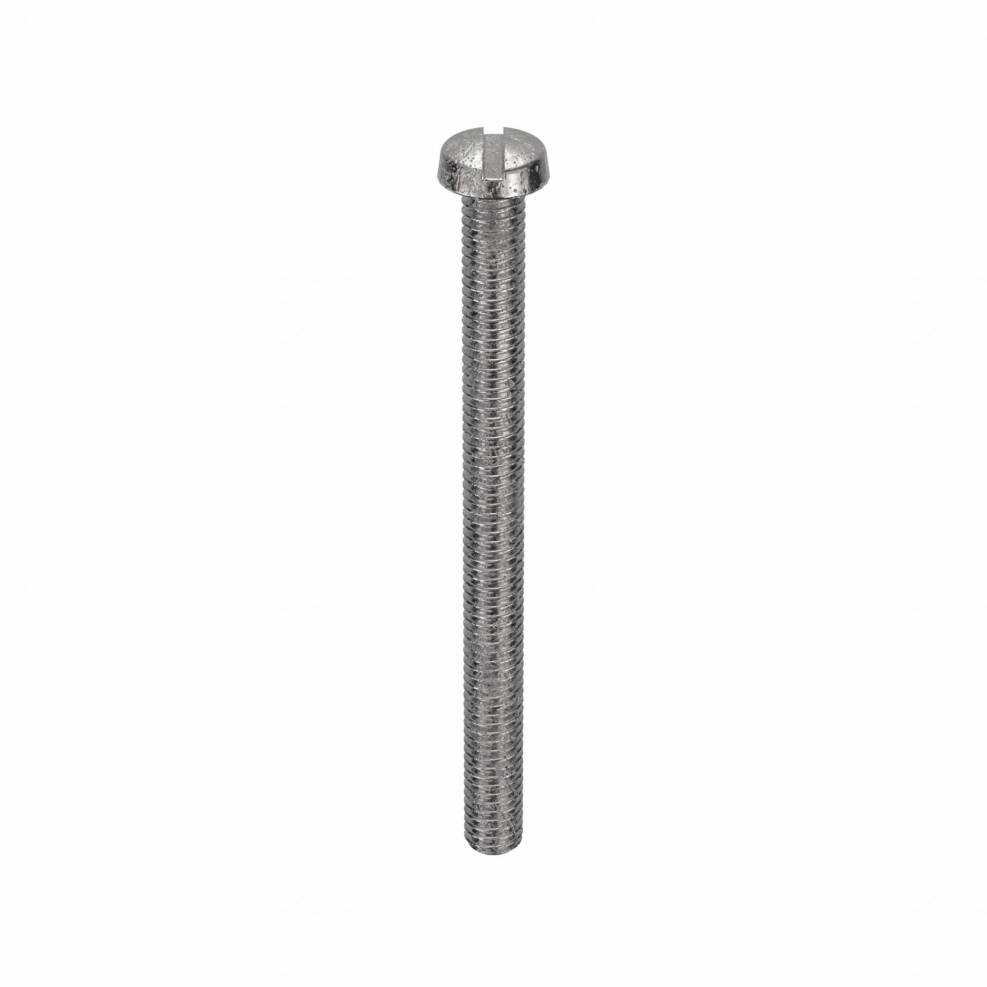 Machine Screw: M4x0.70 Thread Size, 50 mm Lg, 18-8, Stainless Steel, Plain, Cheese, Slotted, 50 PK