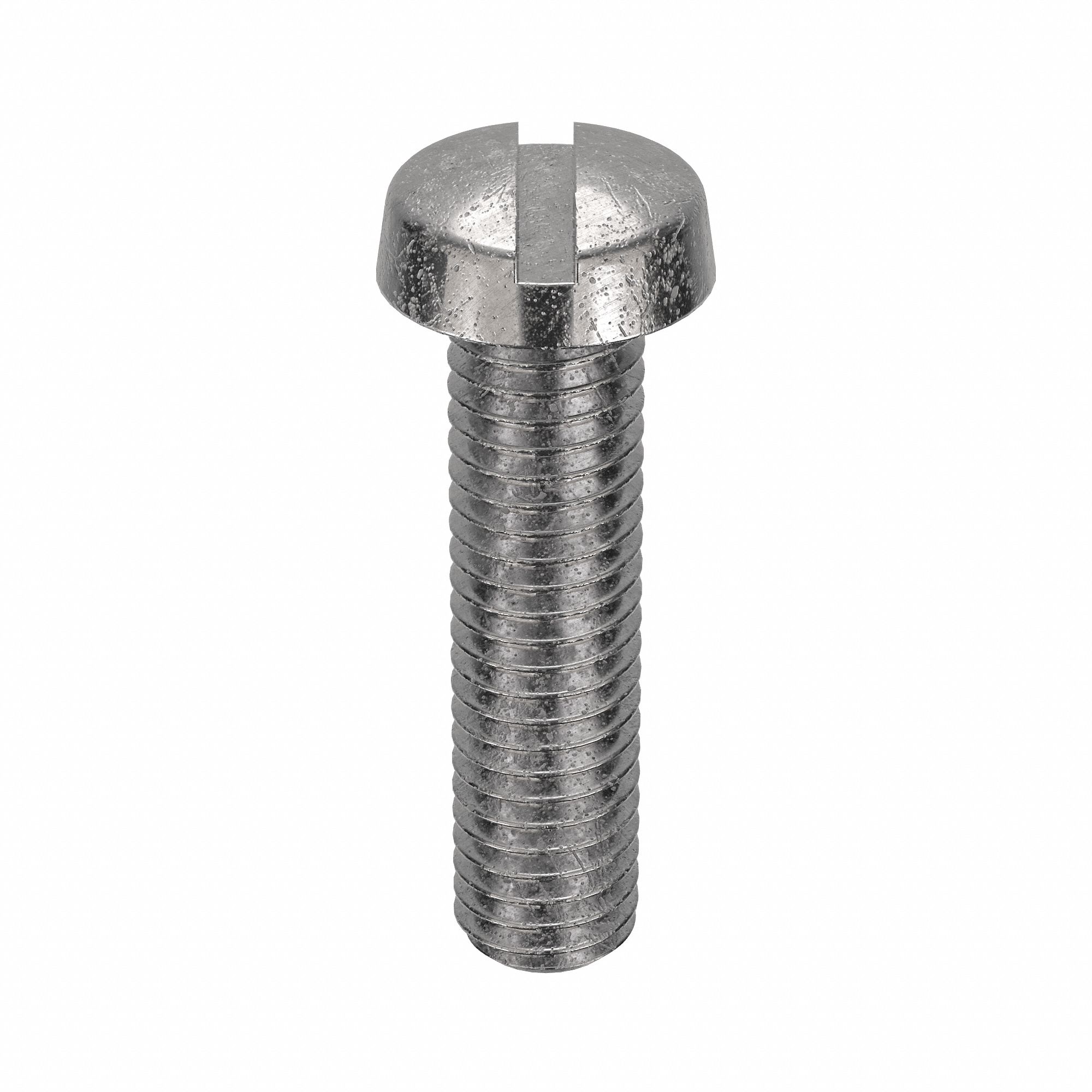 Machine Screw: M5x0.80 Thread Size, 20 mm Lg, 18-8, Stainless Steel, Plain, Cheese, Slotted, 100 PK