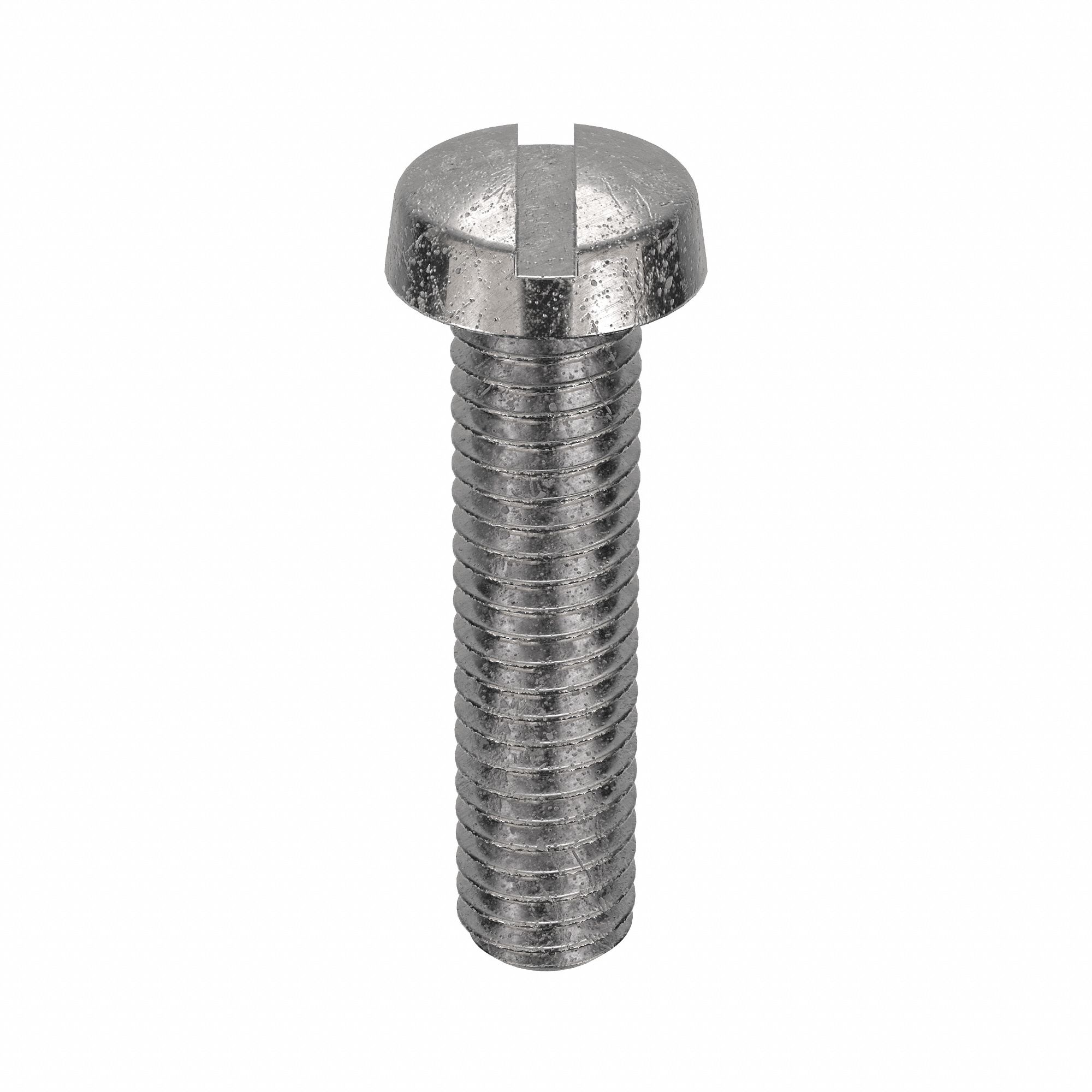 MACHINE SCREW, M6 THREAD, 25MM L, 18-8 SS, PLAIN FINISH, CHEESE, SLOTTED, METRIC, 50 PK
