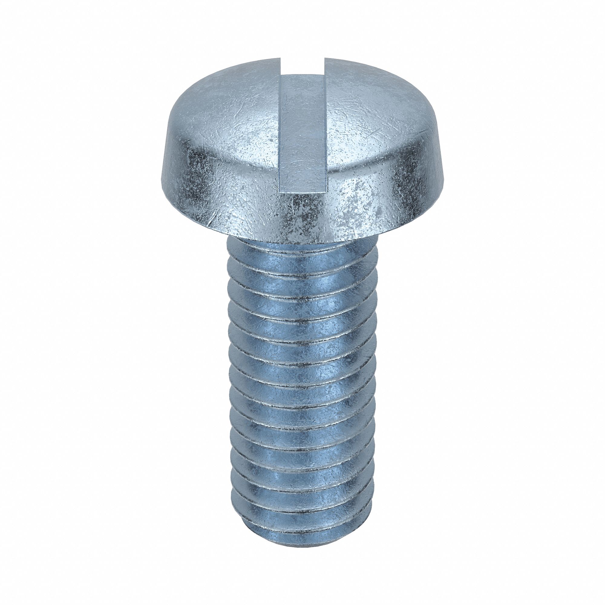 Machine Screw: M3x0.50 Thread Size, 8 mm Lg, Class 4.8, Steel, Zinc-Plated, Cheese, Slotted, 100 PK