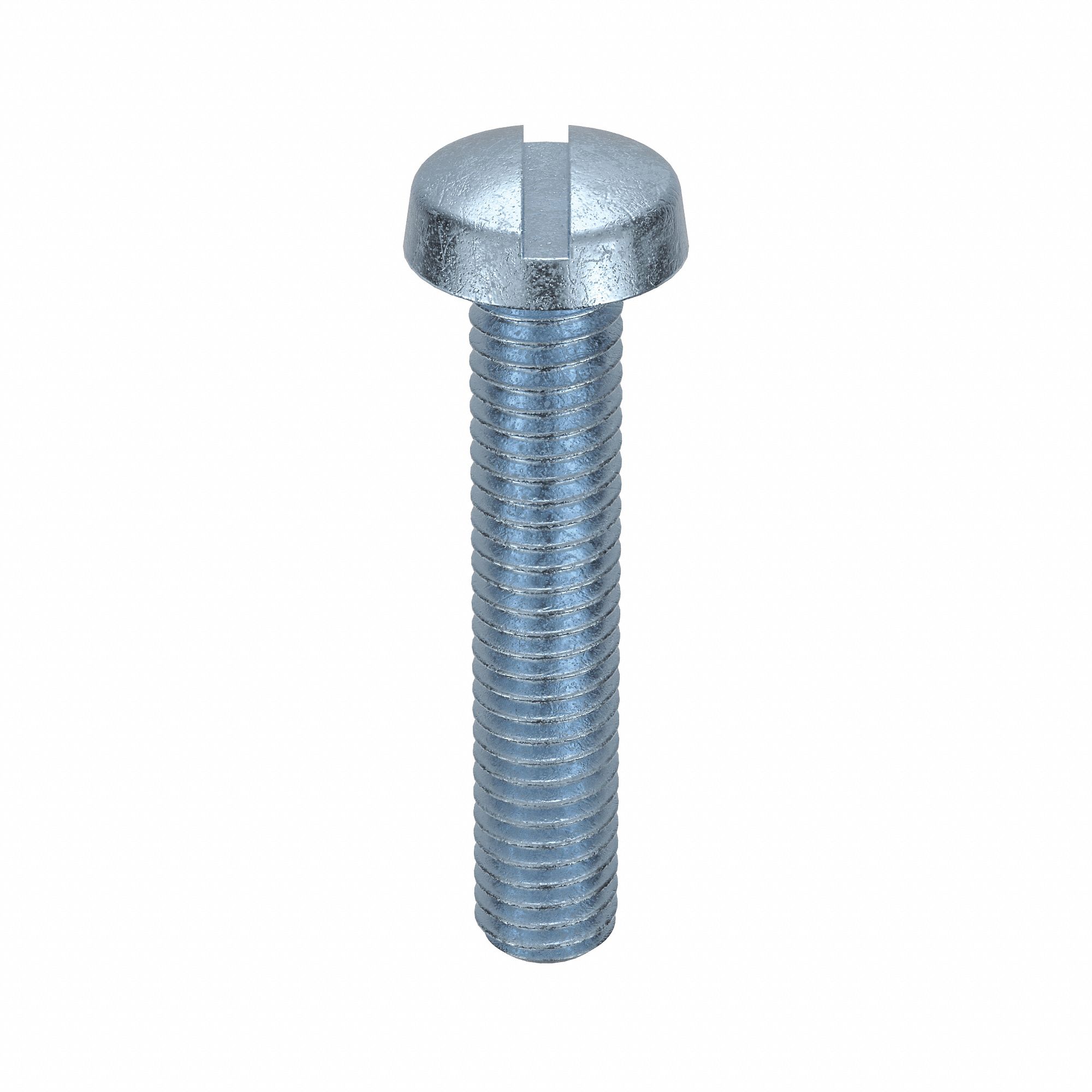 Machine Screw: M3x0.50 Thread Size, 16 mm Lg, Class 4.8, Steel, Zinc-Plated, Cheese, Slotted, 100 PK