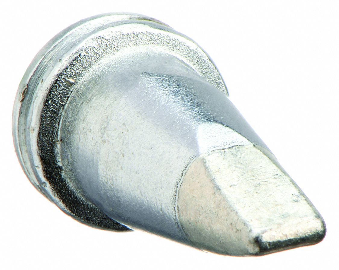 Soldering Tip: LT Series, Chisel, 2.4 mm W, 13 mm Lg