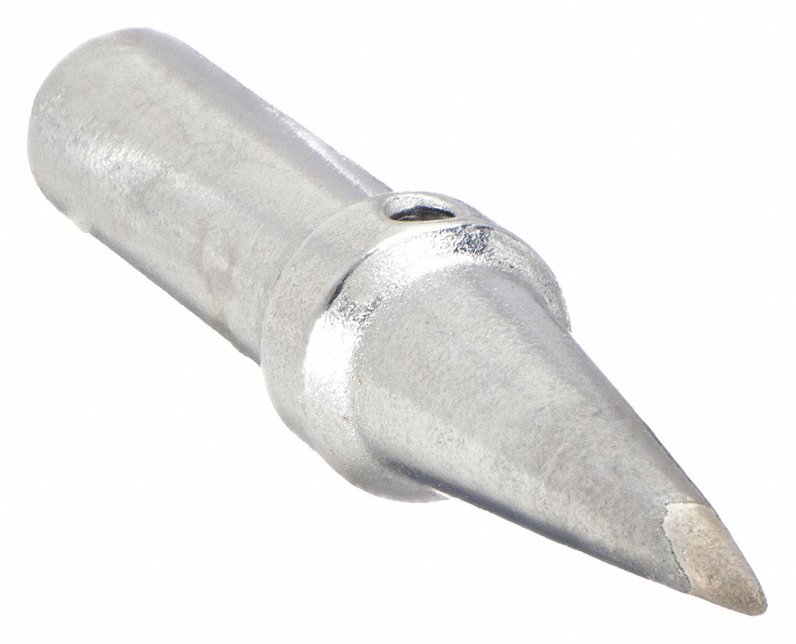 Soldering Tip: ET Series, Chisel, 0.8 mm W, 34.5 mm Lg