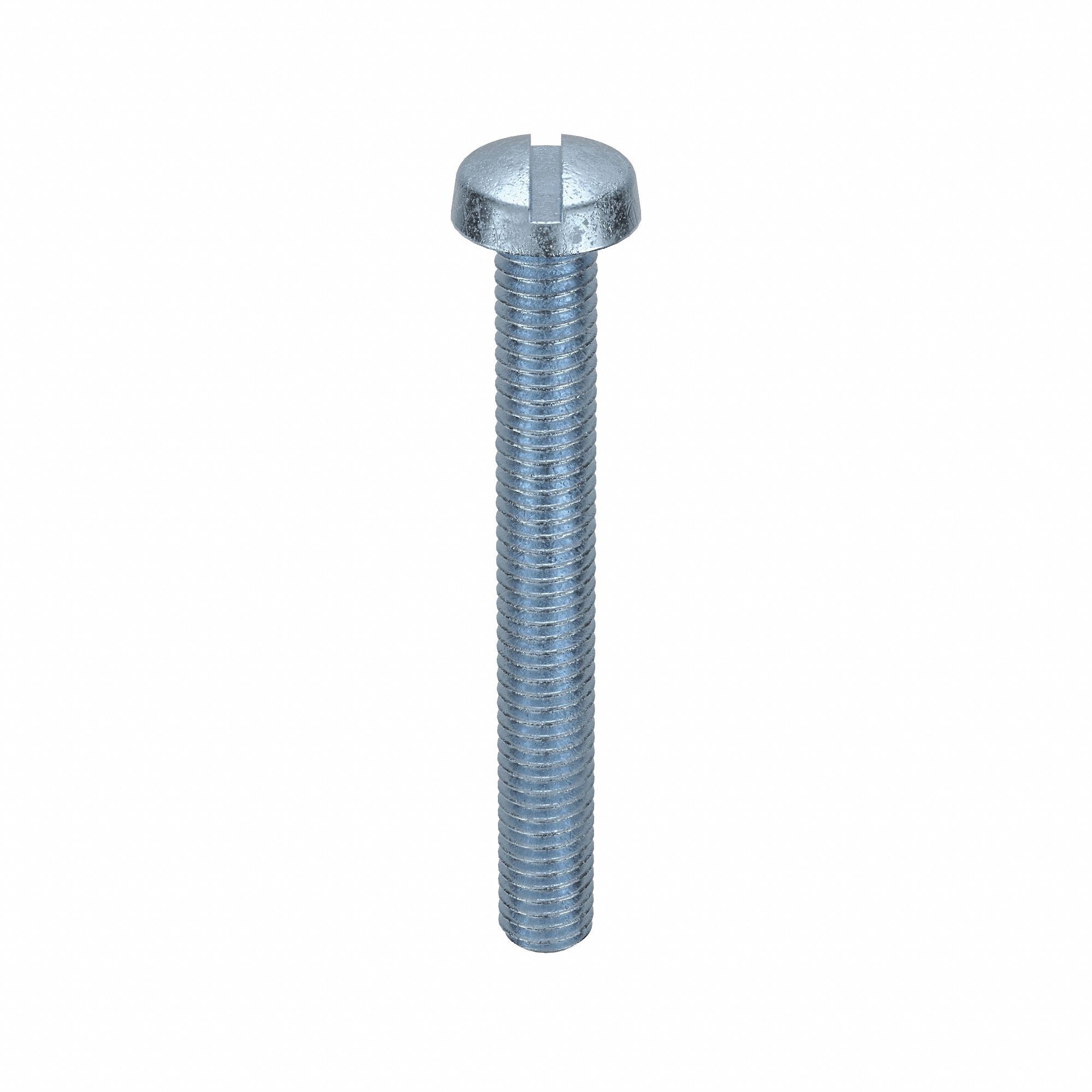 Machine Screw: M3x0.50 Thread Size, 25 mm Lg, Class 4.8, Steel, Zinc-Plated, Cheese, Slotted, 100 PK