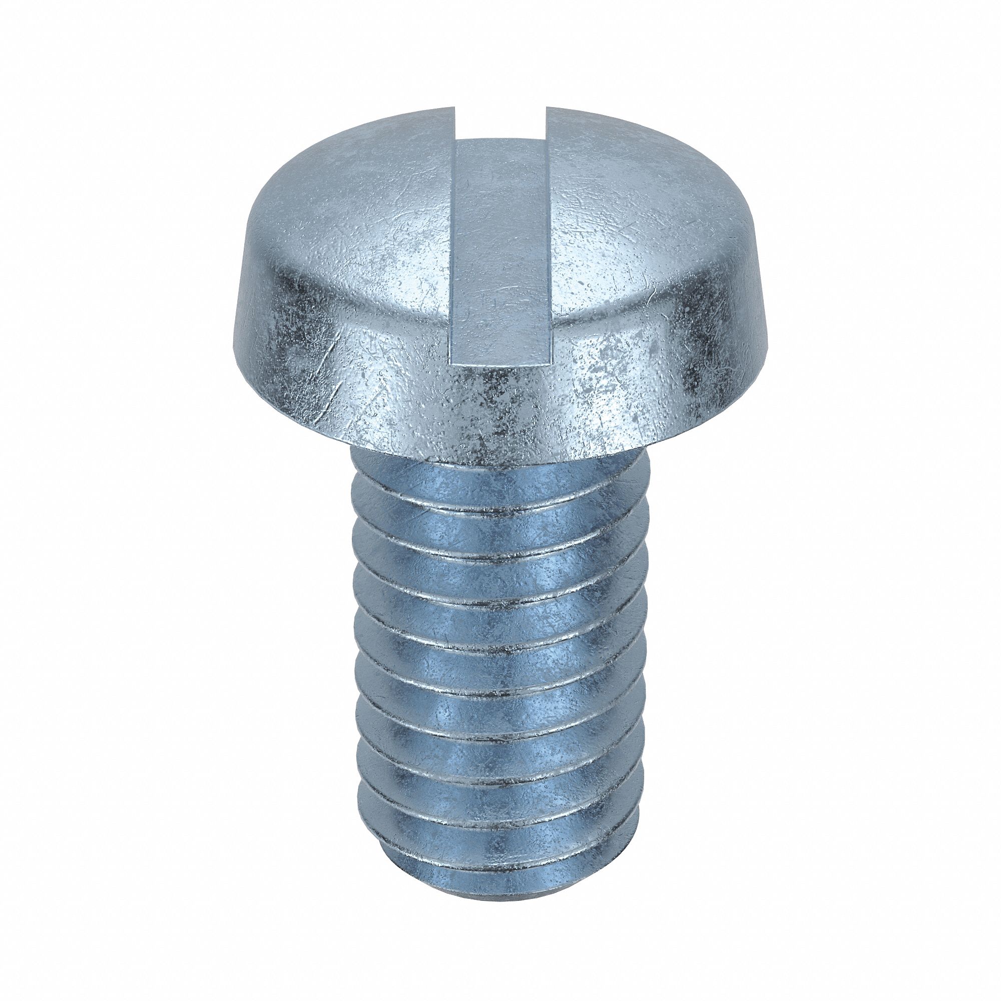 Machine Screw: M4x0.70 Thread Size, 8 mm Lg, Class 4.8, Steel, Zinc-Plated, Cheese, Slotted, 100 PK