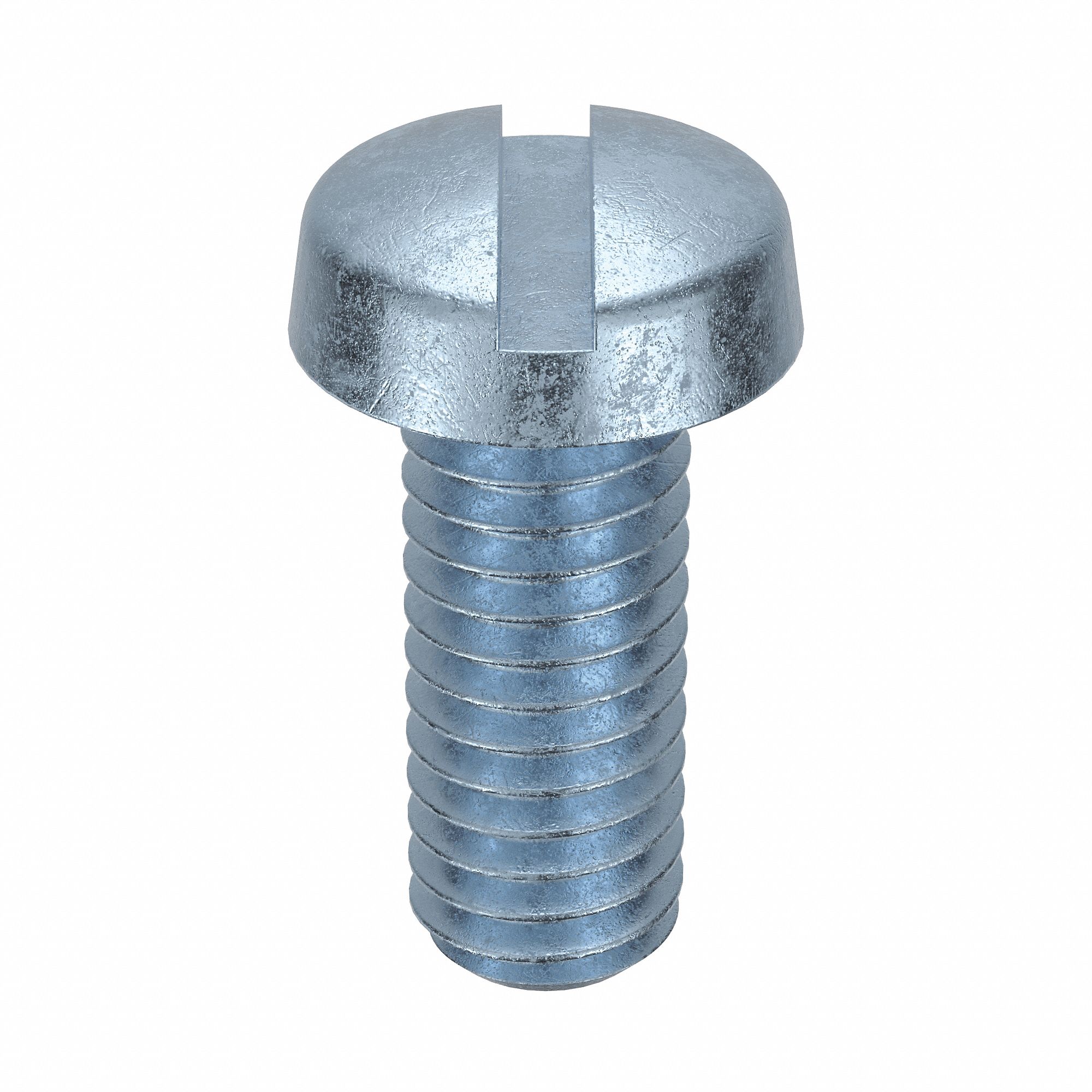 Machine Screw: M4x0.70 Thread Size, 10 mm Lg, Class 4.8, Steel, Zinc-Plated, Cheese, Slotted, 100 PK