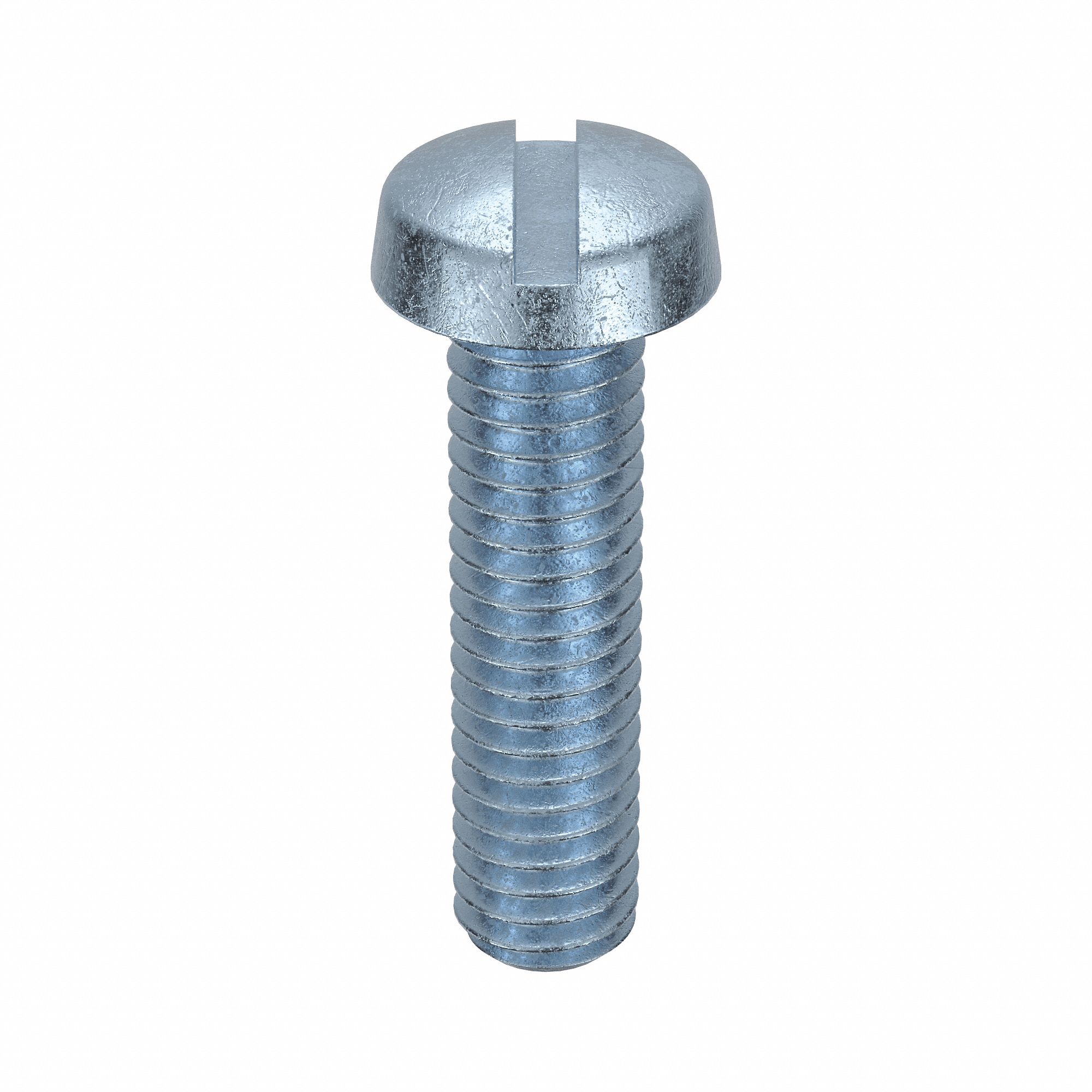 Machine Screw: M4x0.70 Thread Size, 16 mm Lg, Class 4.8, Steel, Zinc-Plated, Cheese, Slotted, 100 PK