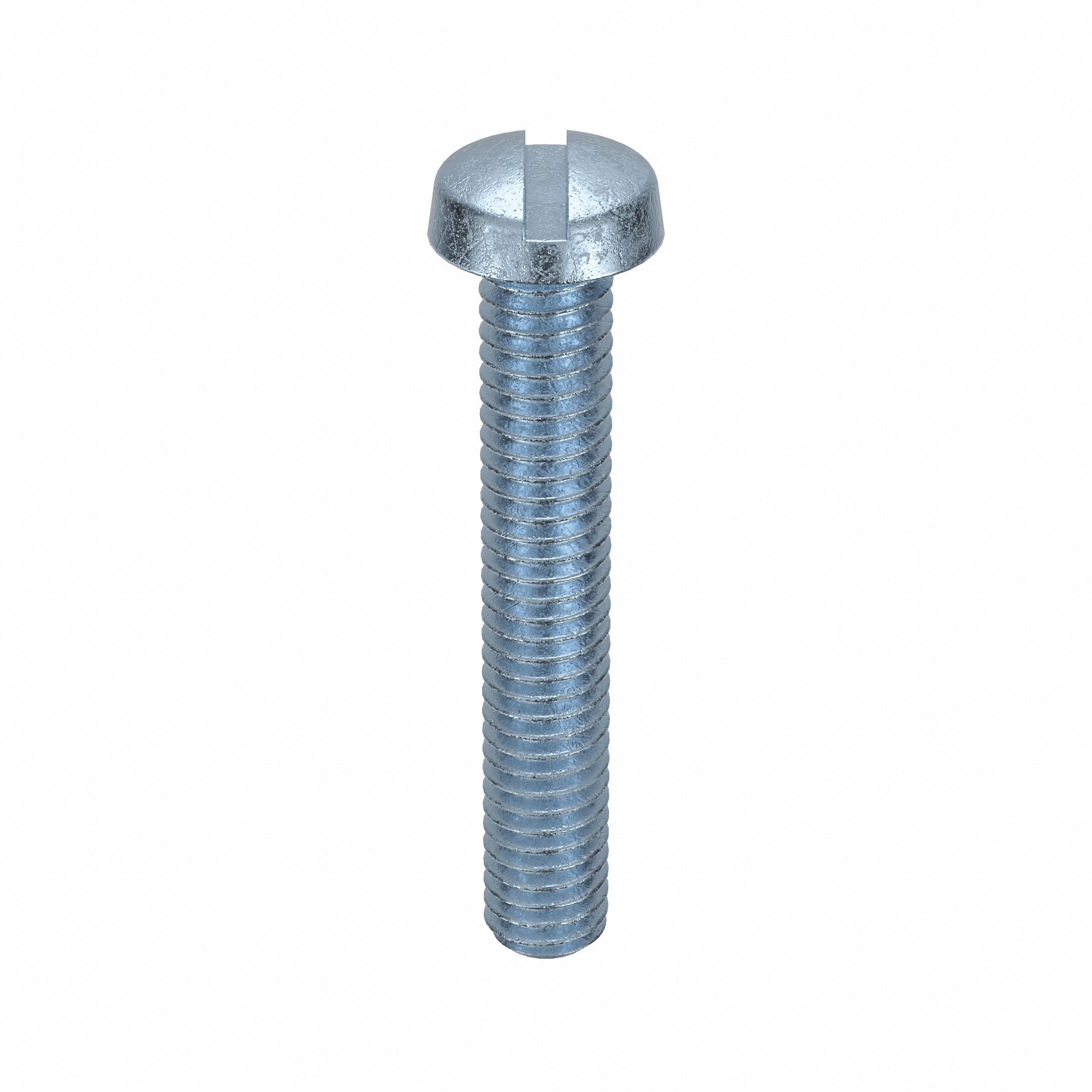 Machine Screw: M4x0.70 Thread Size, 25 mm Lg, Class 4.8, Steel, Zinc-Plated, Cheese, Slotted, 100 PK
